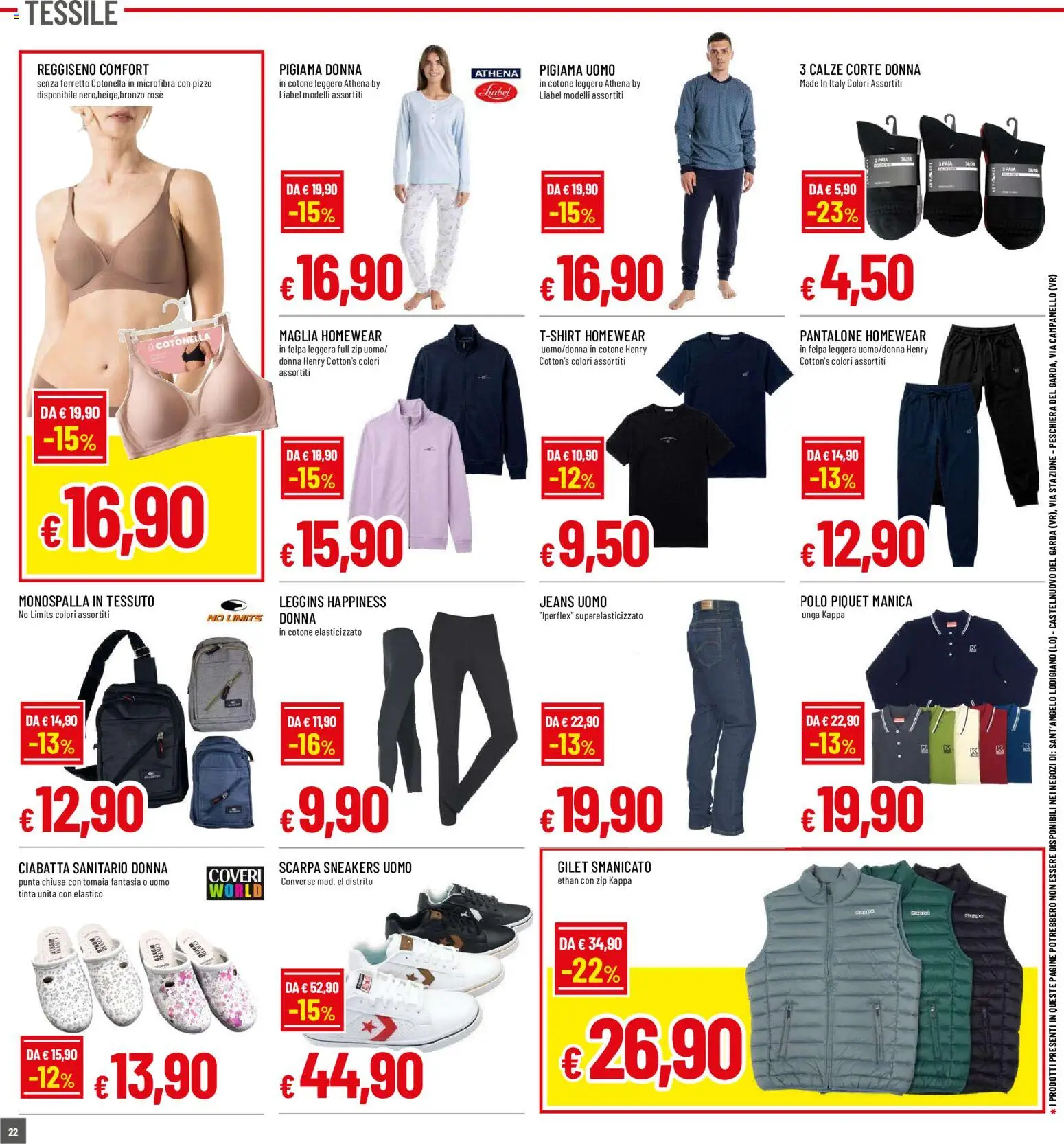 Volantino Galassia del 17/09/2026 | Pagina: 22 | Prodotti: Felpa, Reggiseno, Jeans, Polo
