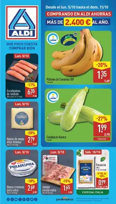 Vista previa Aldi folleto Canarias válido desde el 05/10/2026