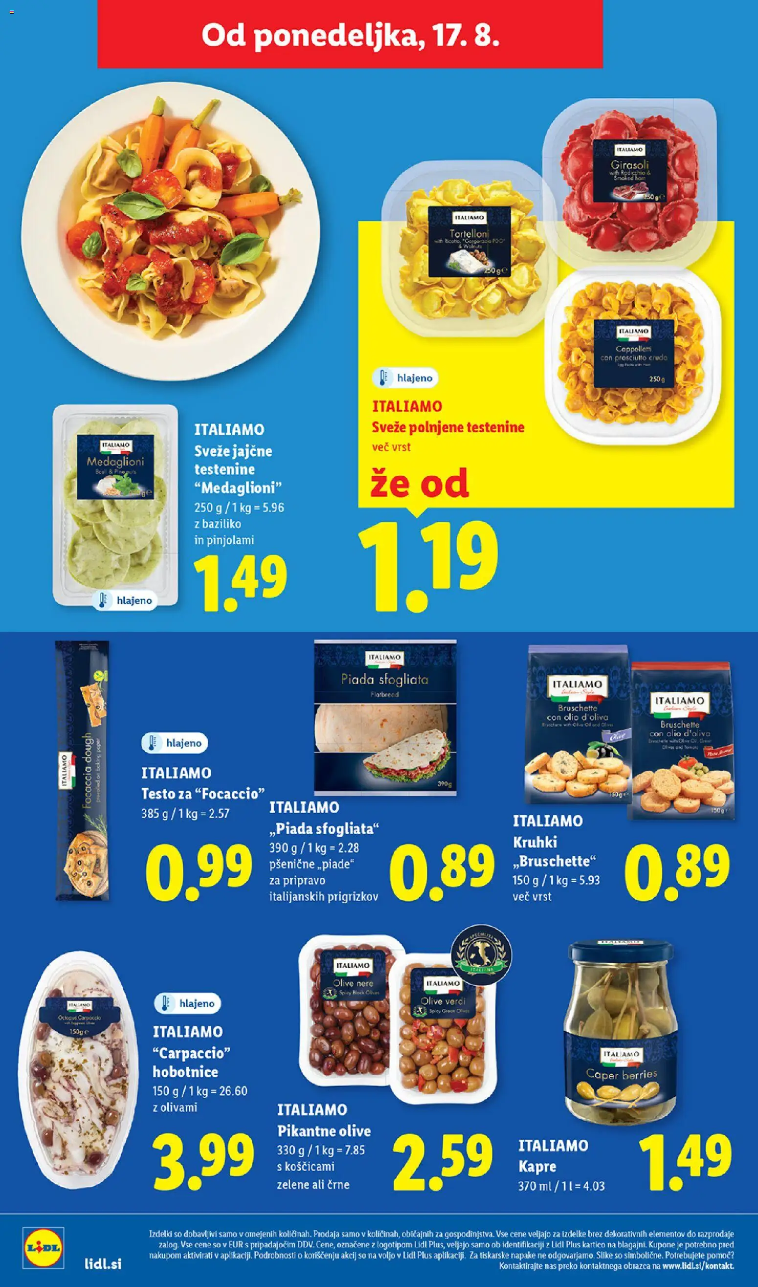 Novi Lidl katalog ponudbe – veljaven od 13.08.2026 | Stran: 48 | Izdelki: Olive, Testenine, Poper
