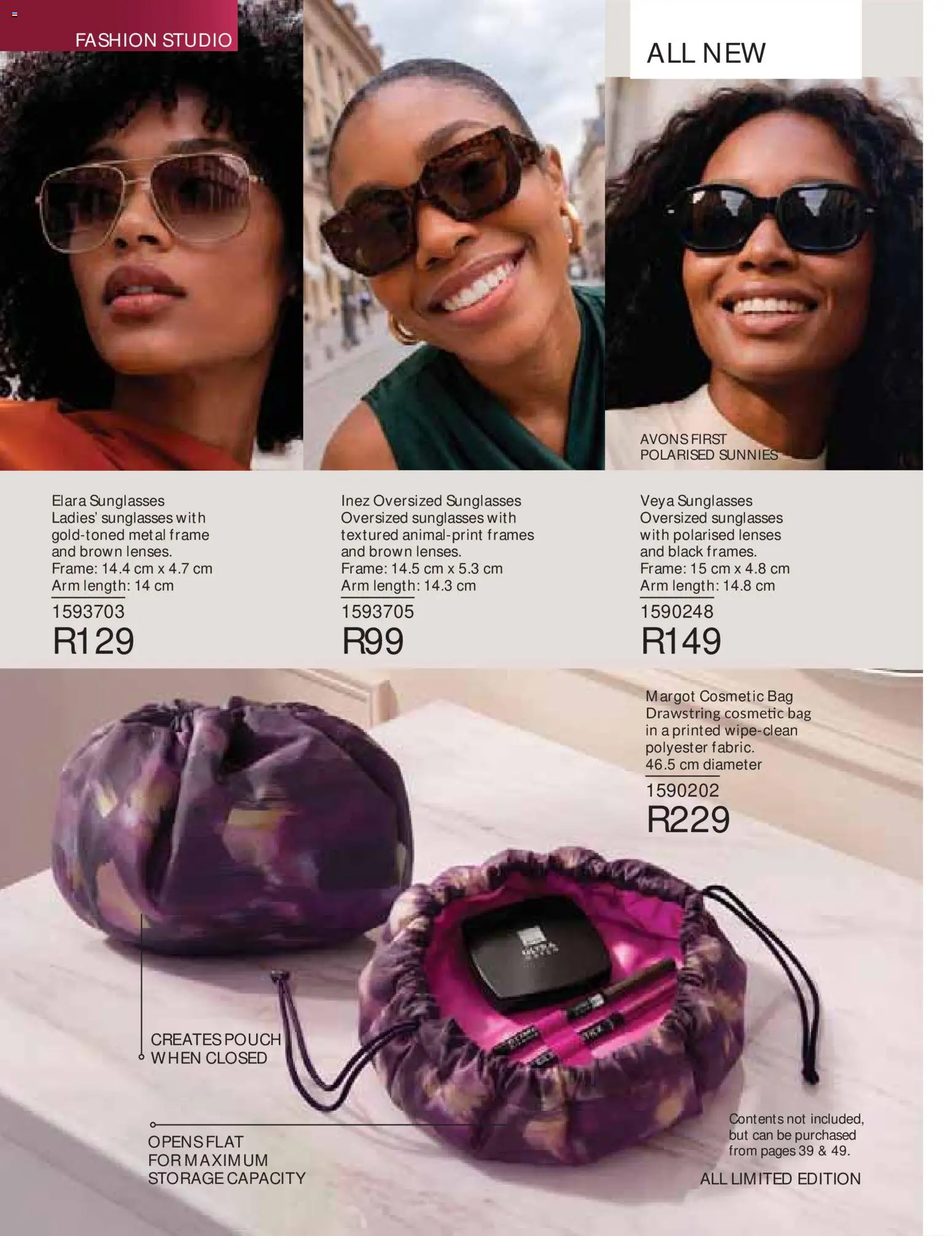 New Avon catalogue – valid from 01/10/2026 | Page: 122 | Products: Bag, Sunglasses, Frame