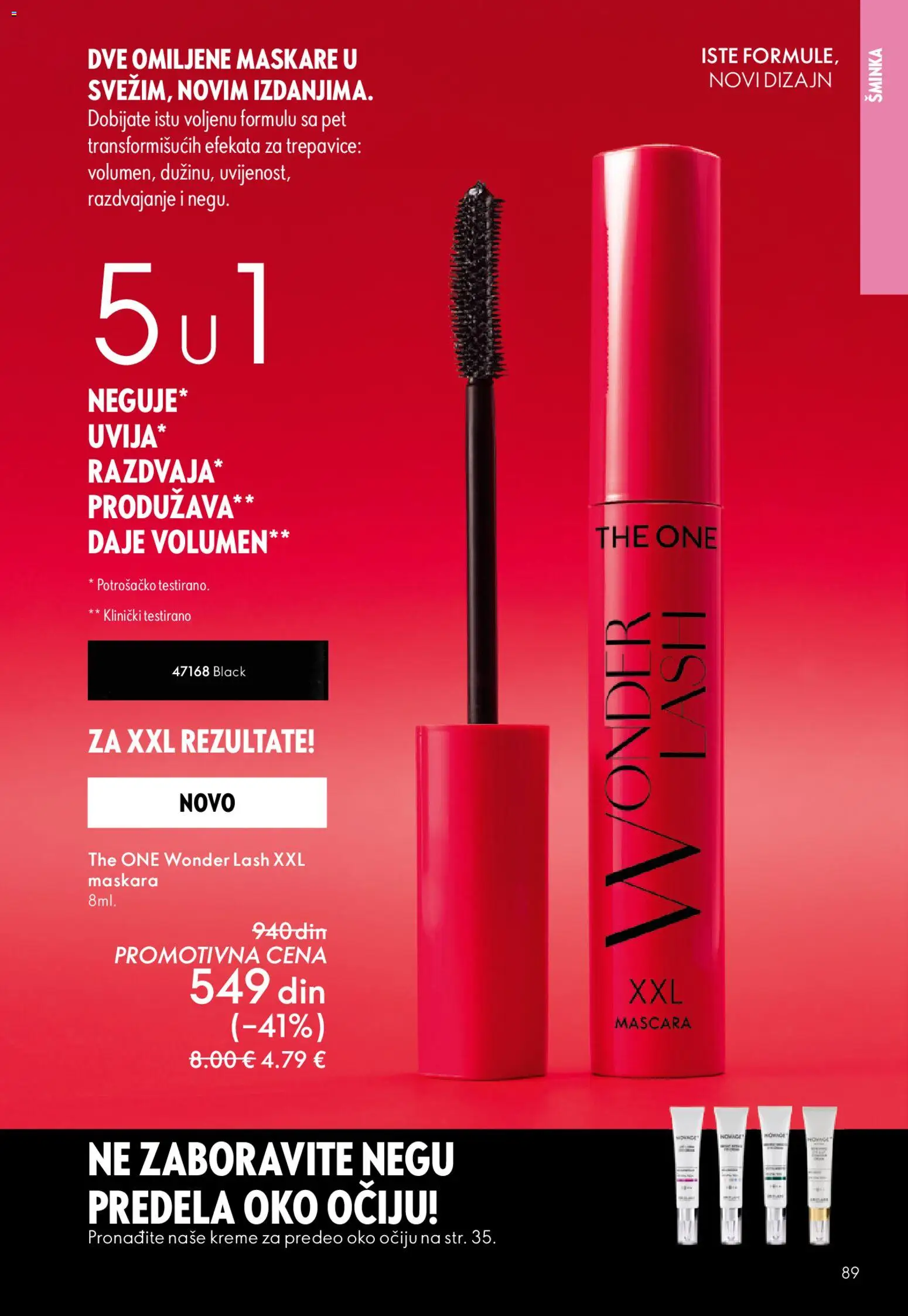 Oriflame katalog - važi od 01.04.2026 | Strana: 89 | Proizvode: Šminka, Maskara