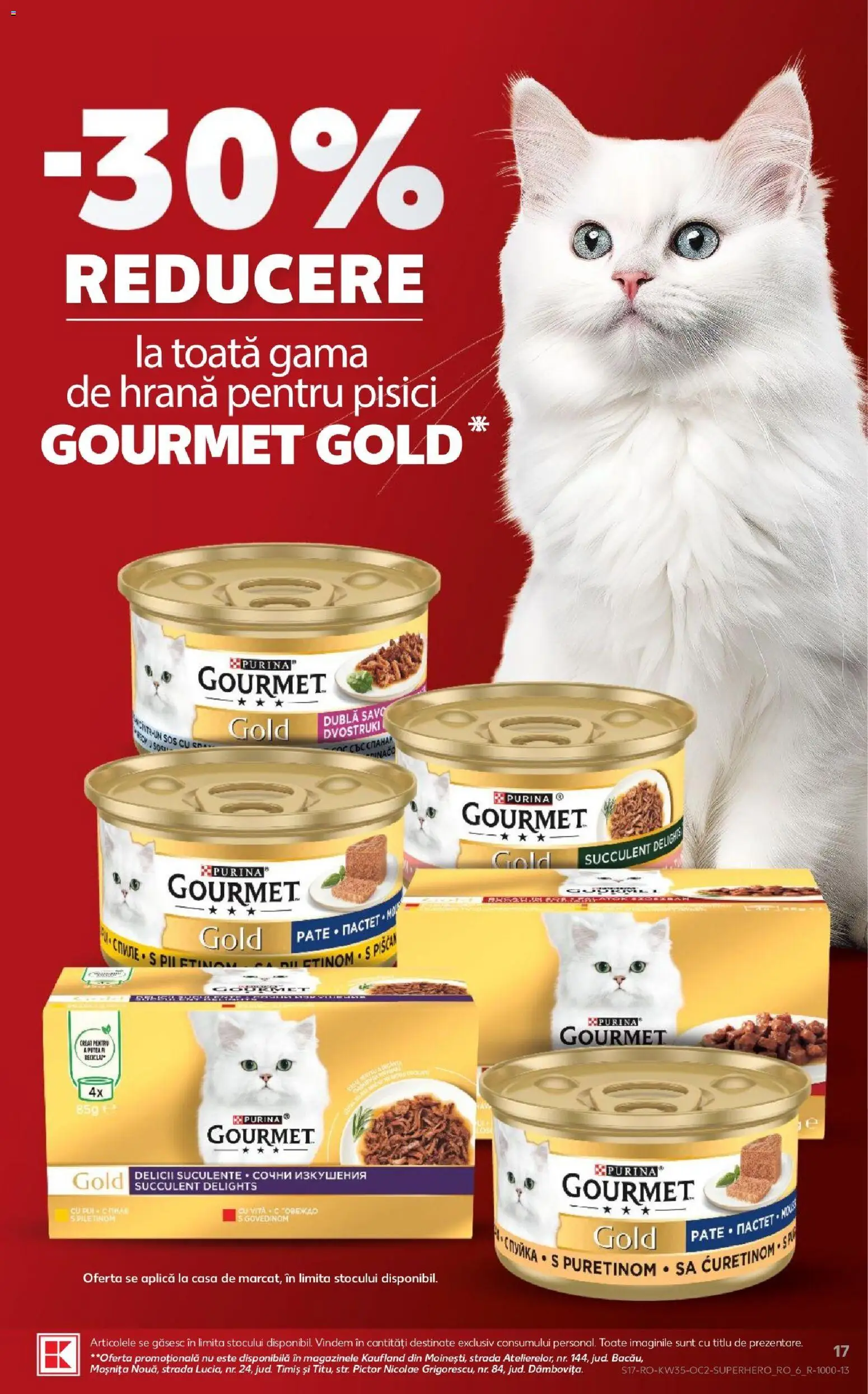 Noul catalog Kaufland – valabil de la 26.08.2026 | Pagină: 17 | Produse: Aplică, Hrană pentru pisici, Sos