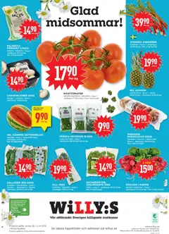Aktuella erbjudande - Förhandsvisning av reklamblad från butik Willys aktuell från 15.06.2026 | Sida: 12