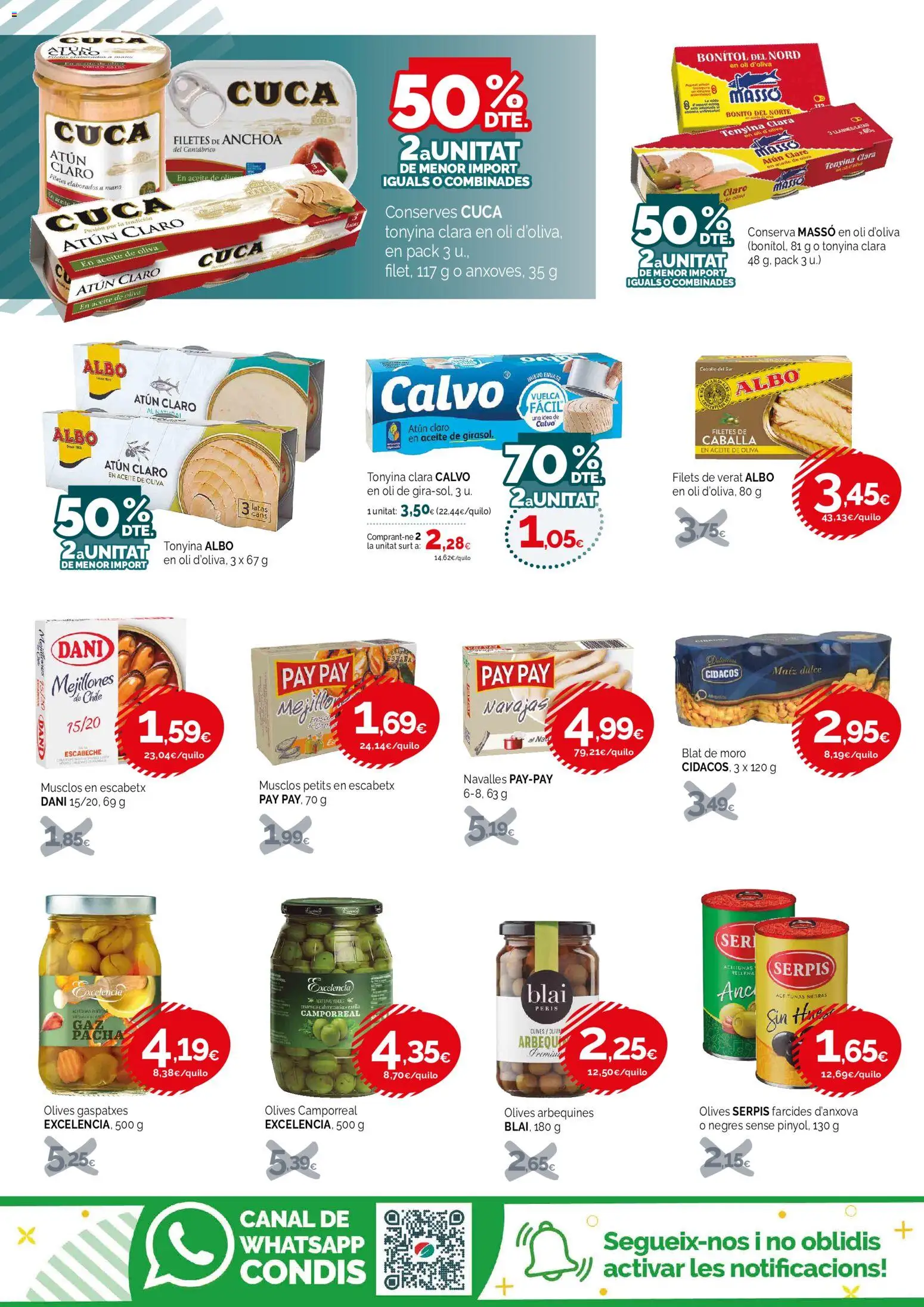 Condis - folleto │ válido desde el 30/09/2026 | Página: 18 | Productos: Dulce, Maíz, Anchoa, Atún claro