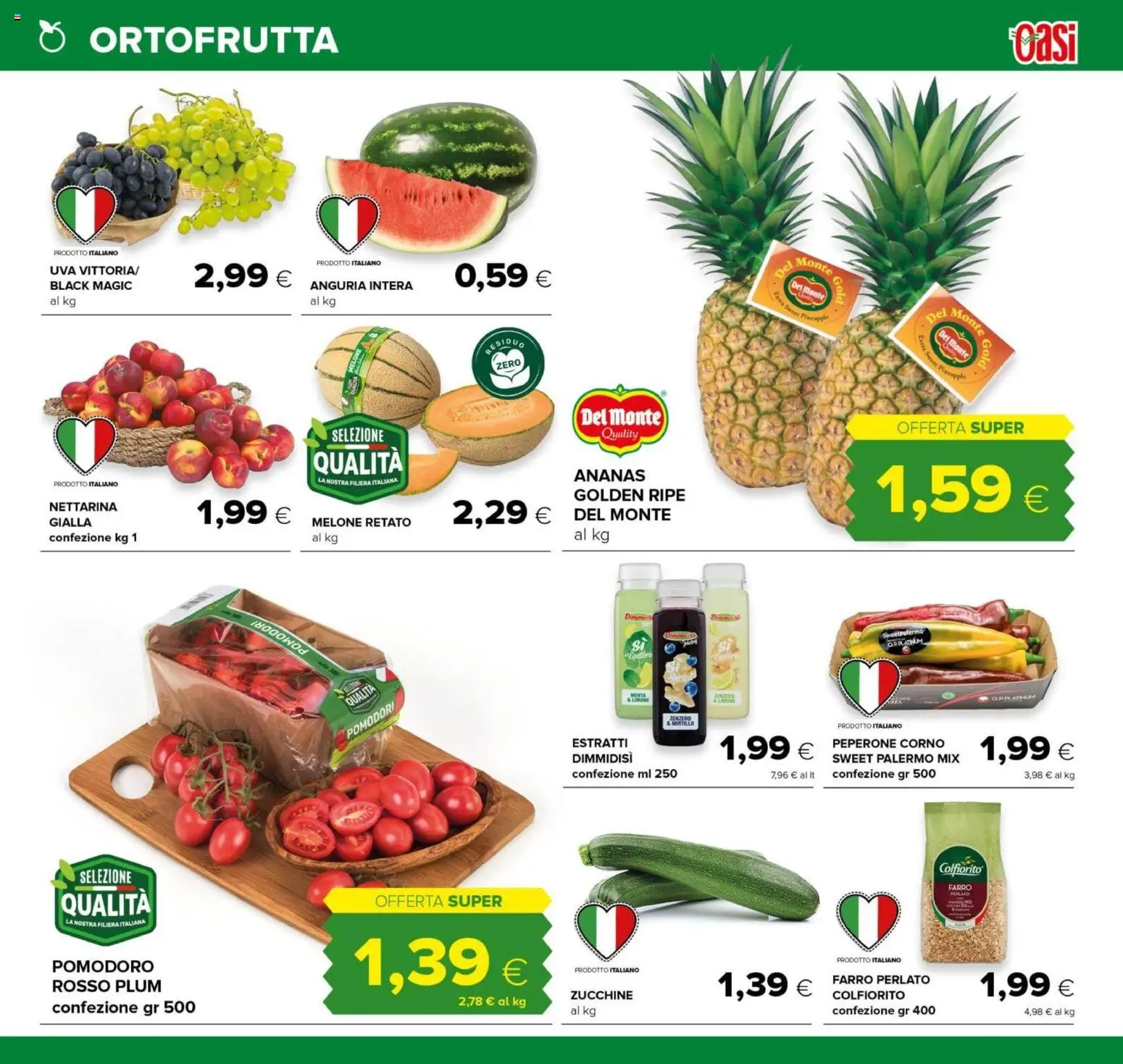 Volantino Oasi del 17/06/2026 | Pagina: 5 | Prodotti: Limone, Anguria, Menta, Farro