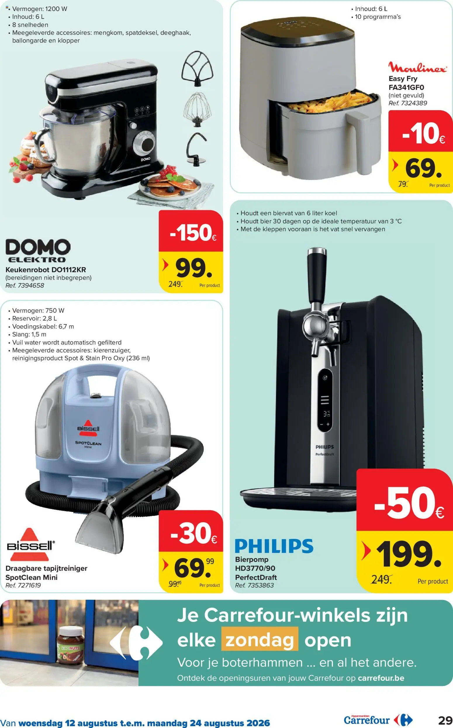{H1} | Pagina: 29 | Producten: Klopper, Robot, Water, Keukenrobot
