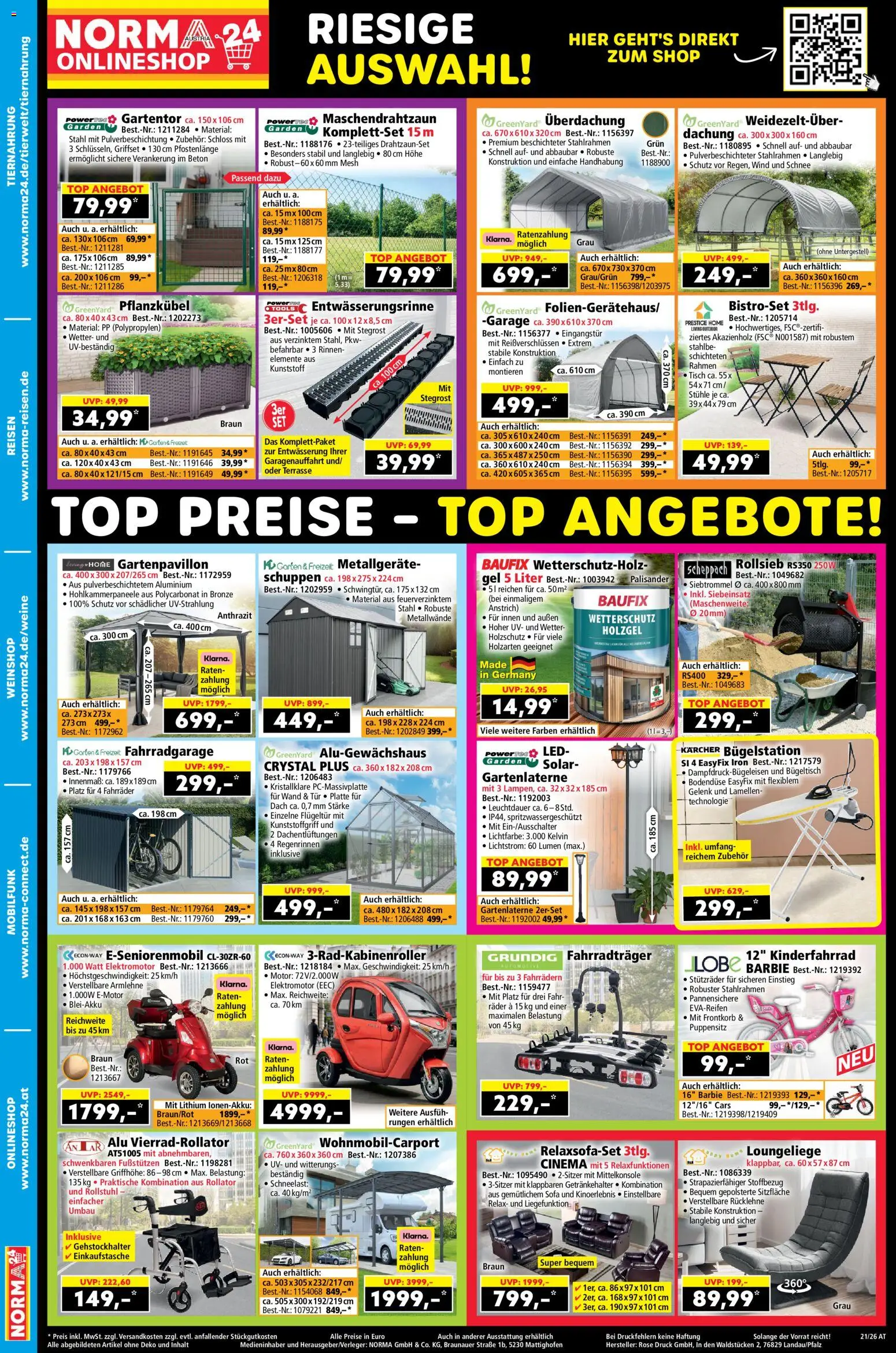 Norma Online shop gültig ab 18.05.2026 | Seite: 2 | Produkte: Sofa, Tisch
