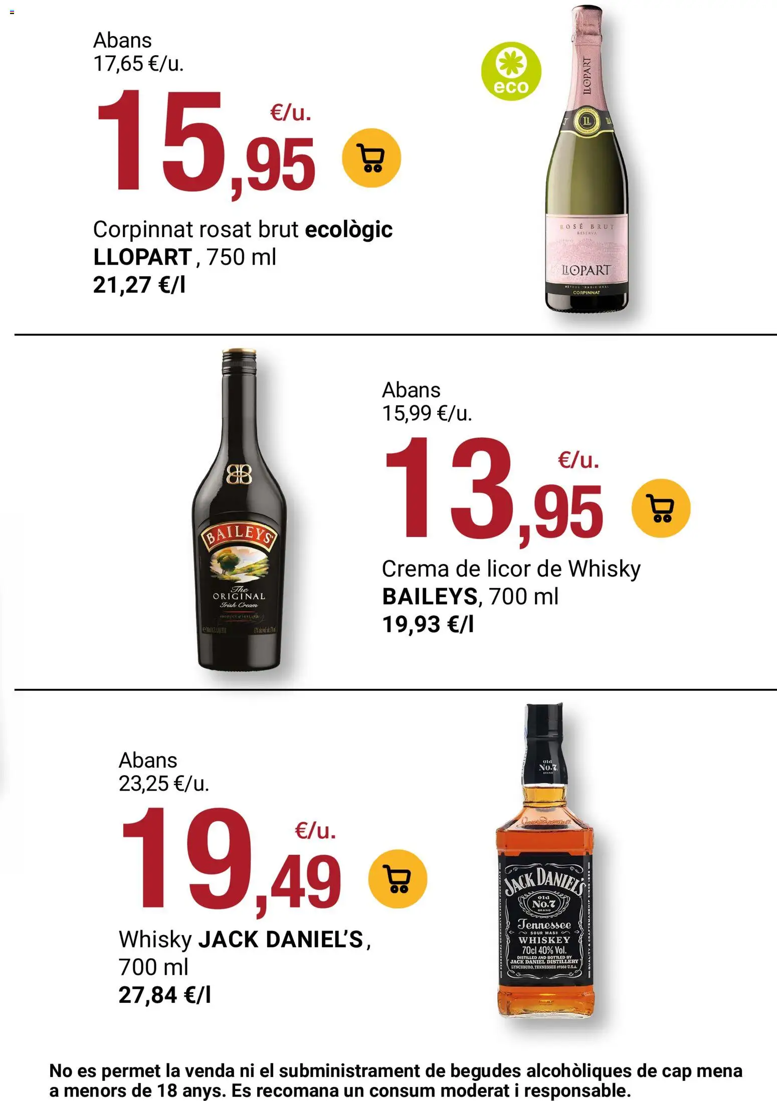 Bonpreu folleto │ válido desde el 16.06.2026 | Página: 77 | Productos: Licor, Crema, Whisky