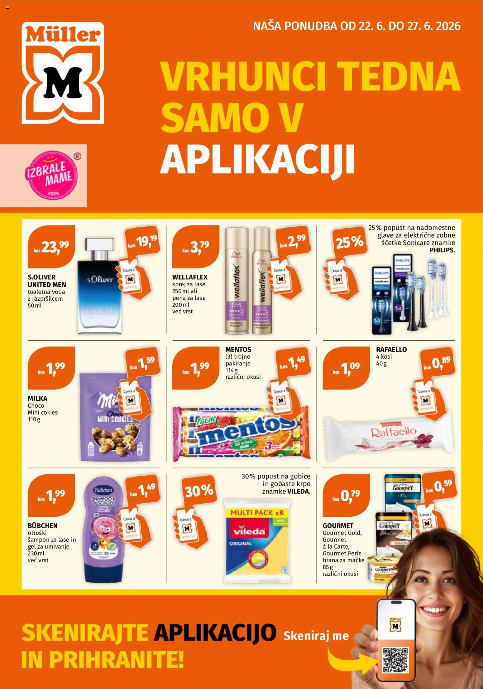 Novi Müller katalog ponudbe – veljaven od 22.06.2026 | Stran: 1