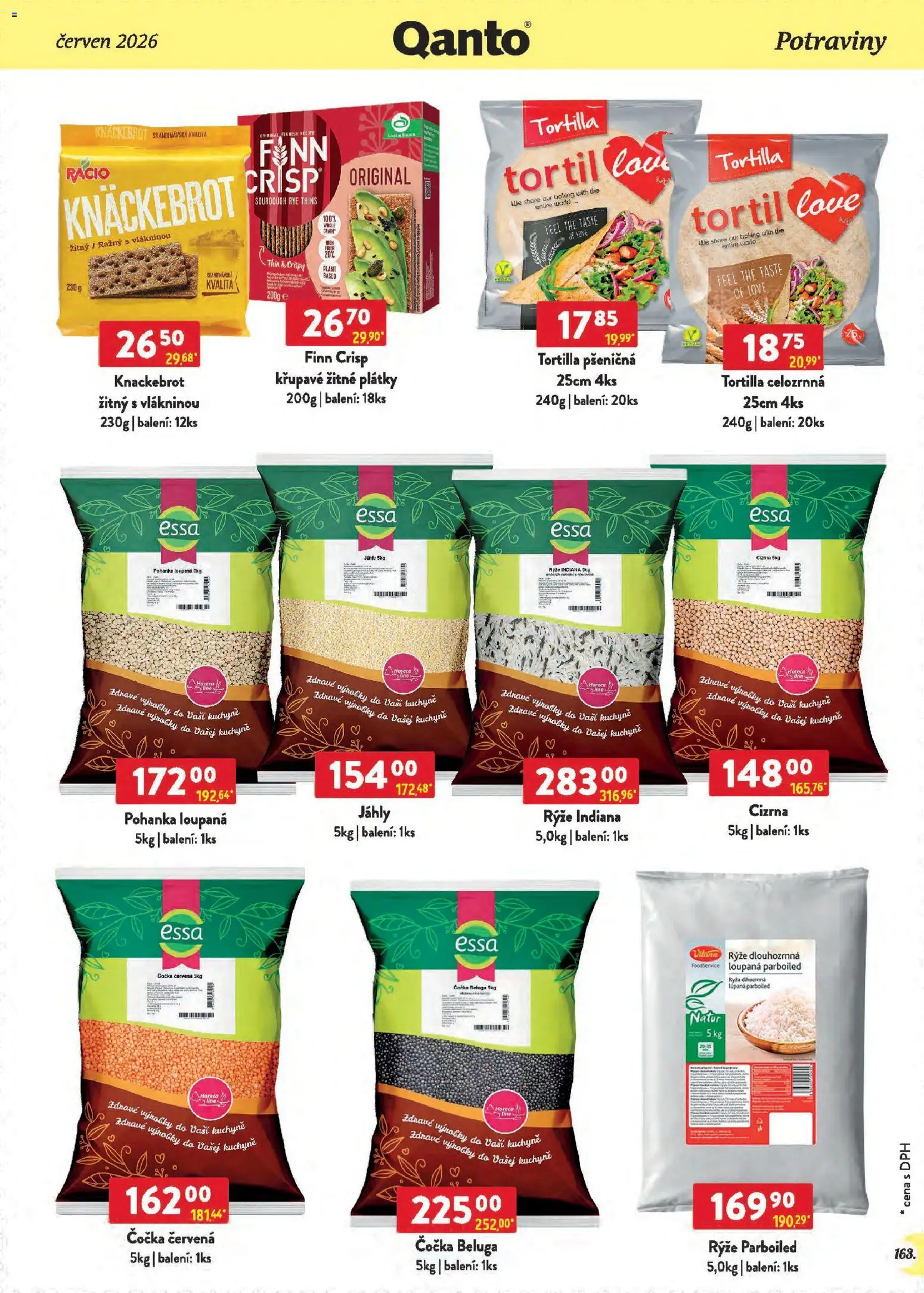Astur & Qanto leták - Velkoobchod 06/2026 od 01.06.2026 | Strana: 163 | Produkty: Čočka, Knäckebrot, Potraviny, Kuchyně