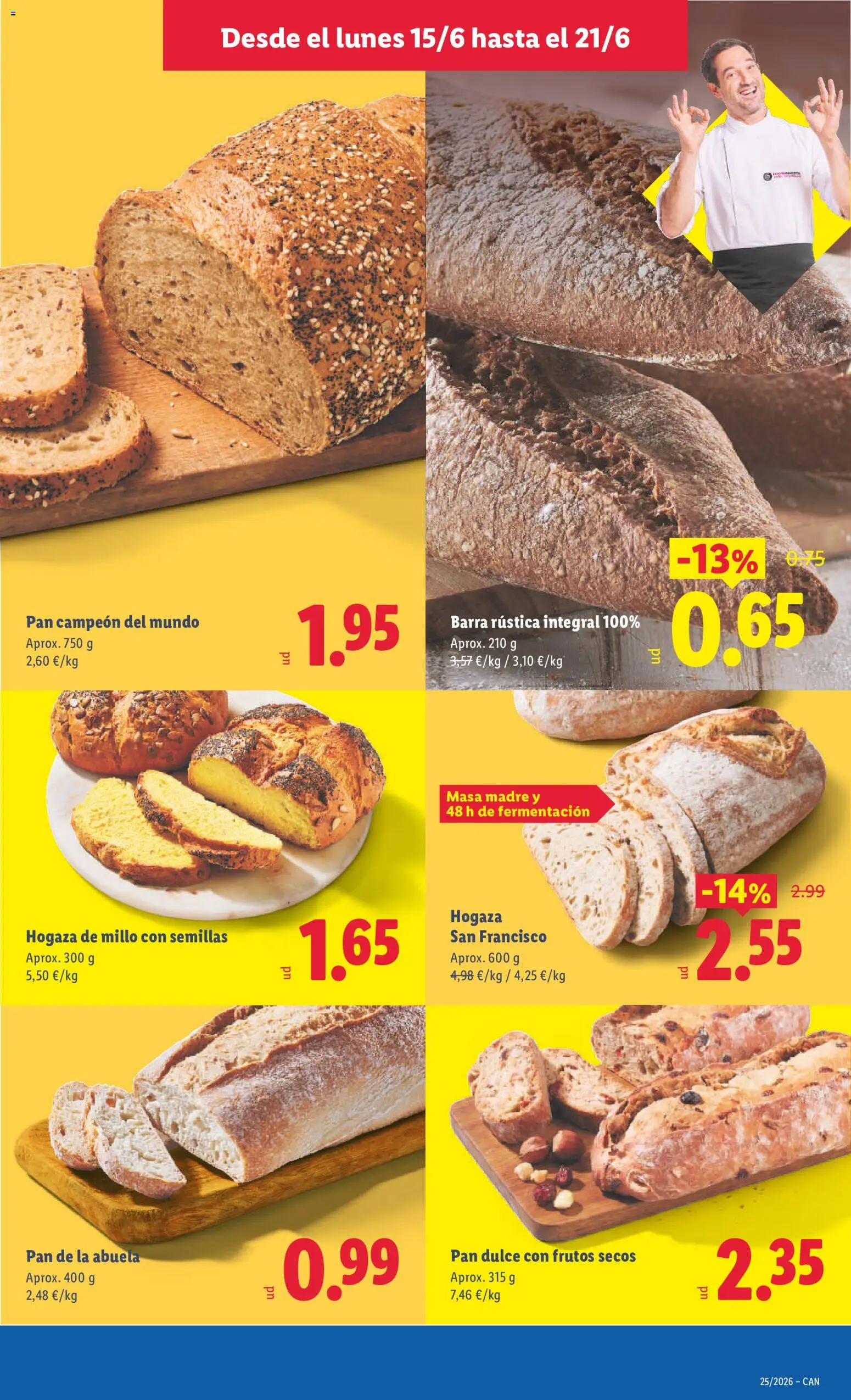 Lidl folleto Canarias │ válido desde el 15.06.2026 | Página: 5 | Productos: Pan, Frutos secos