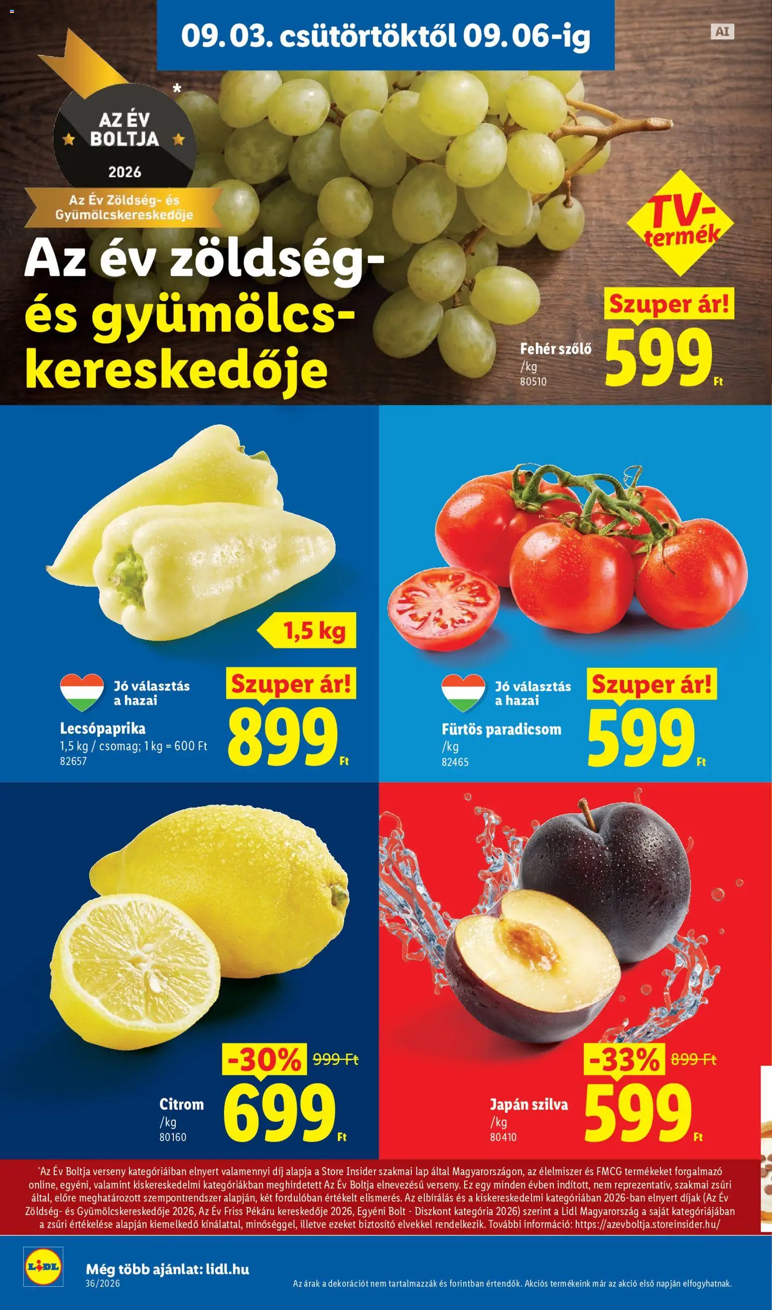 Lidl akciós ujság - amely érvényes a következő dátumtól: 2026.09.03. | Oldal: 2