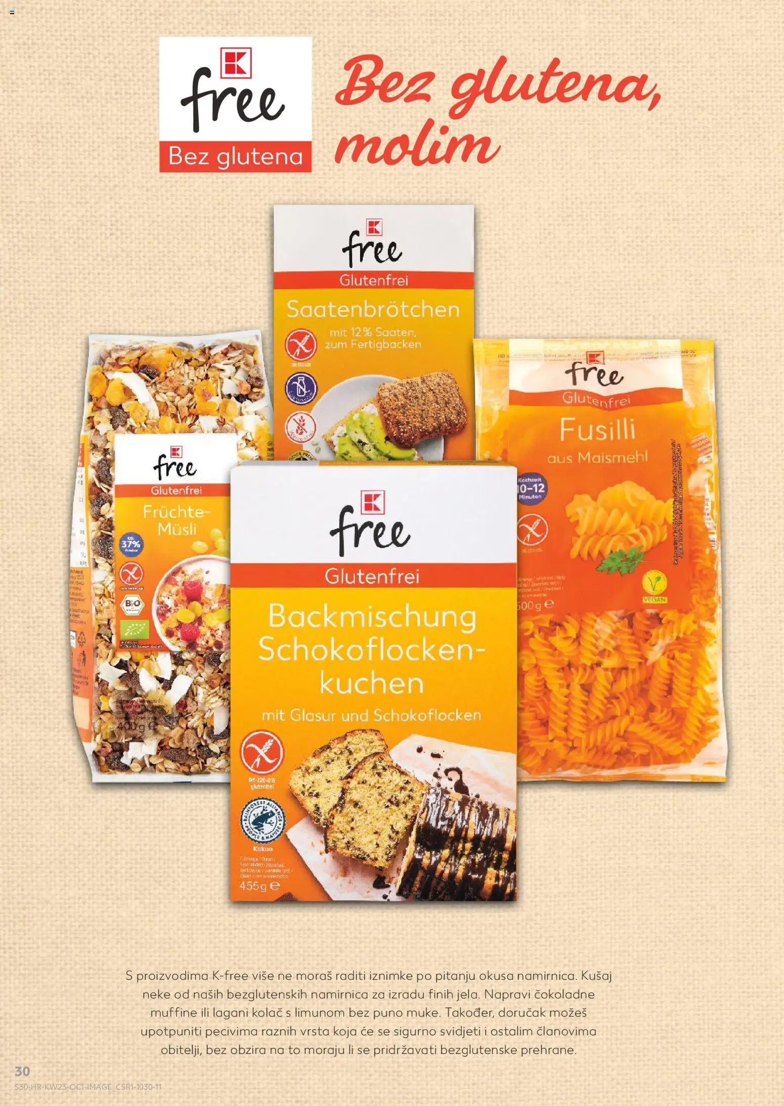 Kaufland katalog | vrijedi od 03.06.2026 | Stranica: 30 | Proizvodi: Musli, Pasta