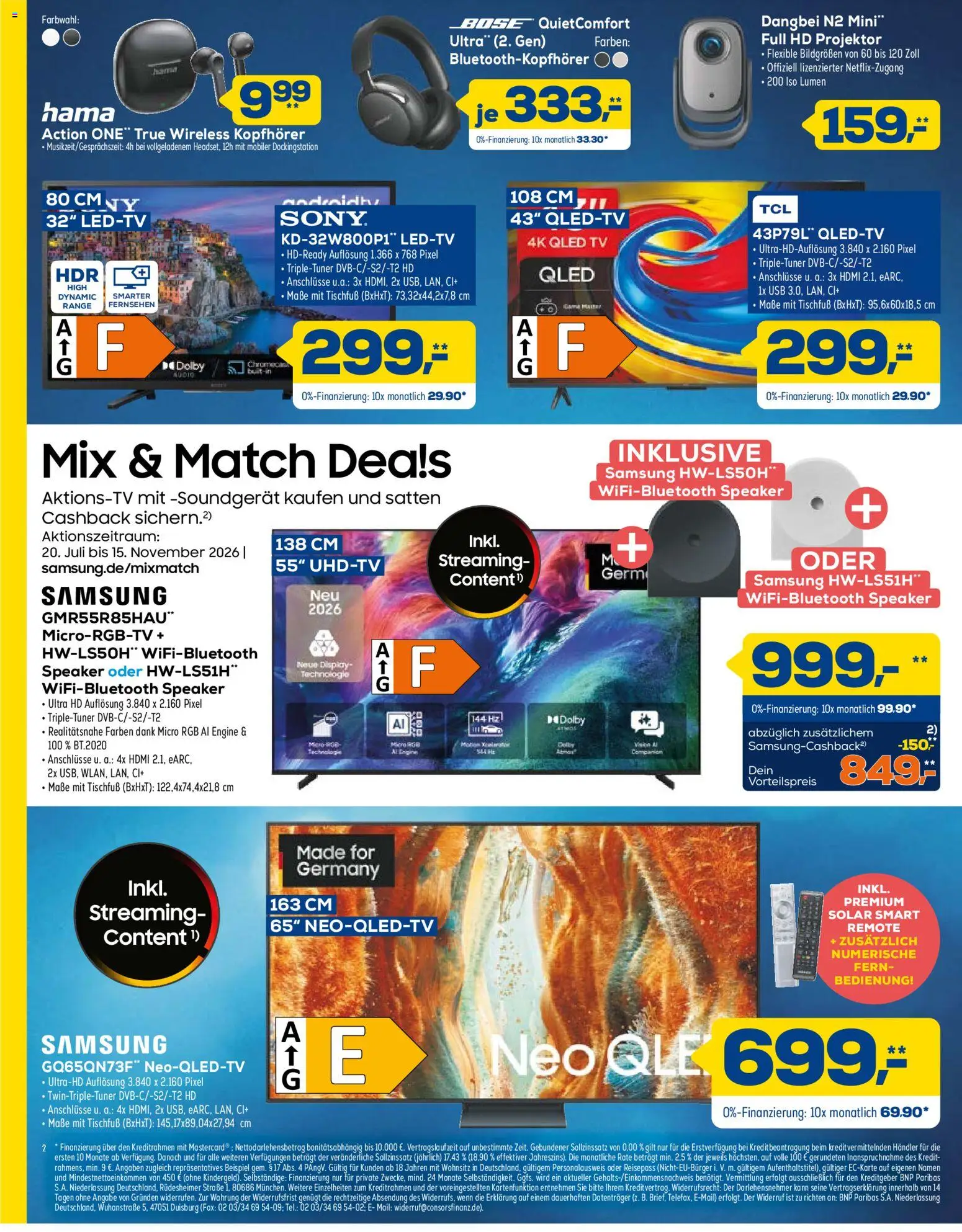 Euronics Prospekt – gültig ab 24.10.2026 | Seite: 2 | Produkte: USB, Samsung, Audio, Kopfhörer