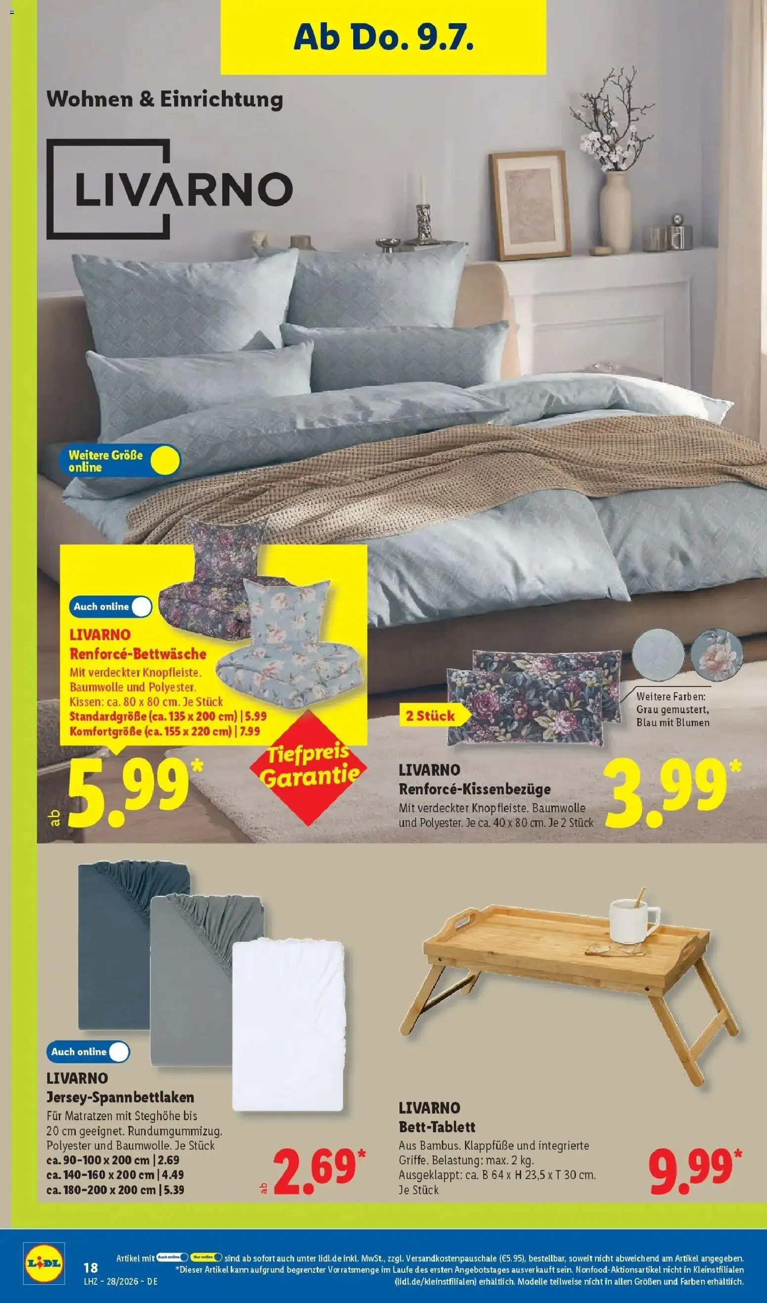 Lidl Prospekt Wahlstedt – gültig ab 06.07.2026 | Seite: 36 | Produkte: Kissen, Blumen