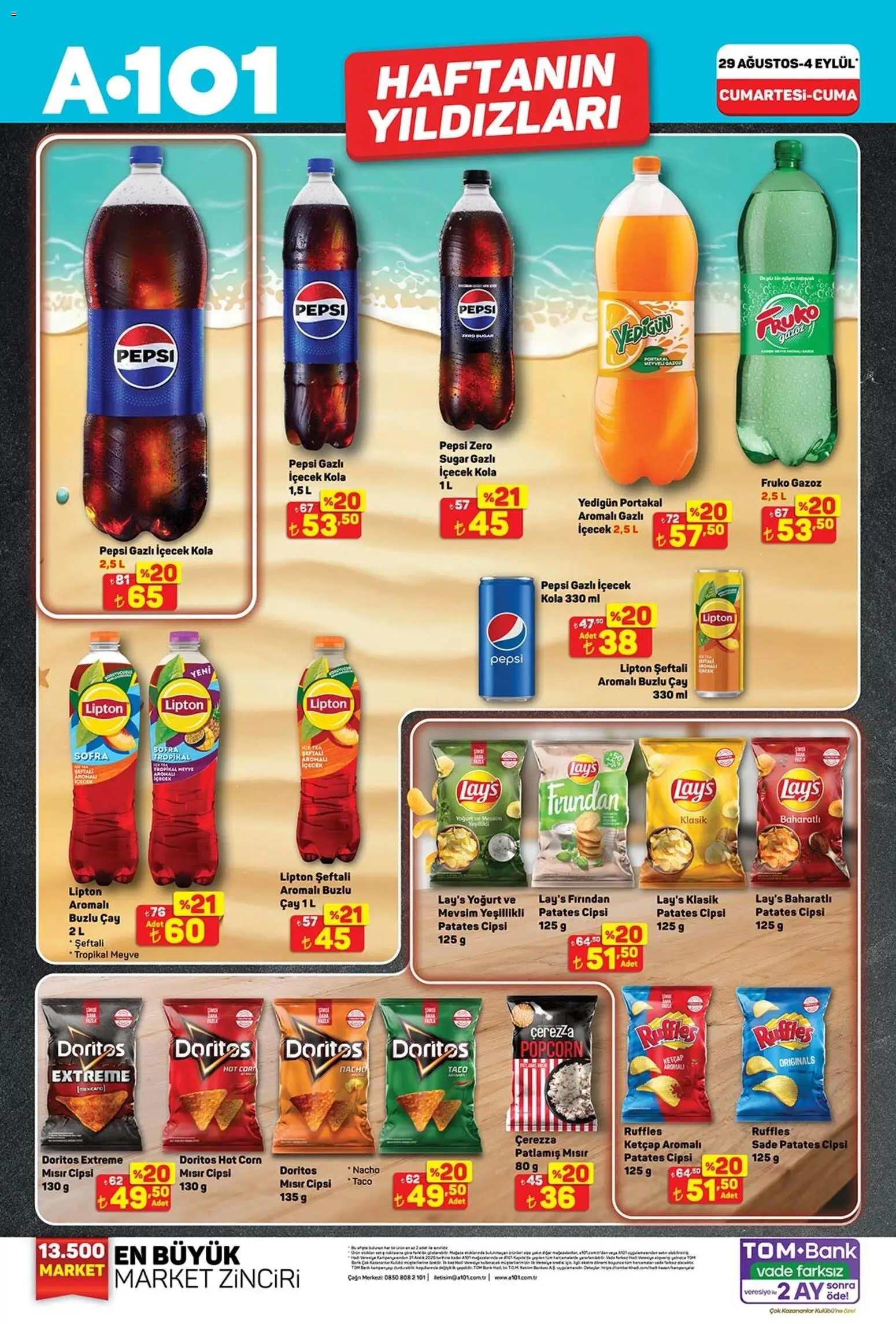 A101 Katalog - 29 Ağustos 2026 tarihinden itibaren geçerlidir | Sayfa: 3 | Ürünler: Portakal, Çay, Patates, Meyve