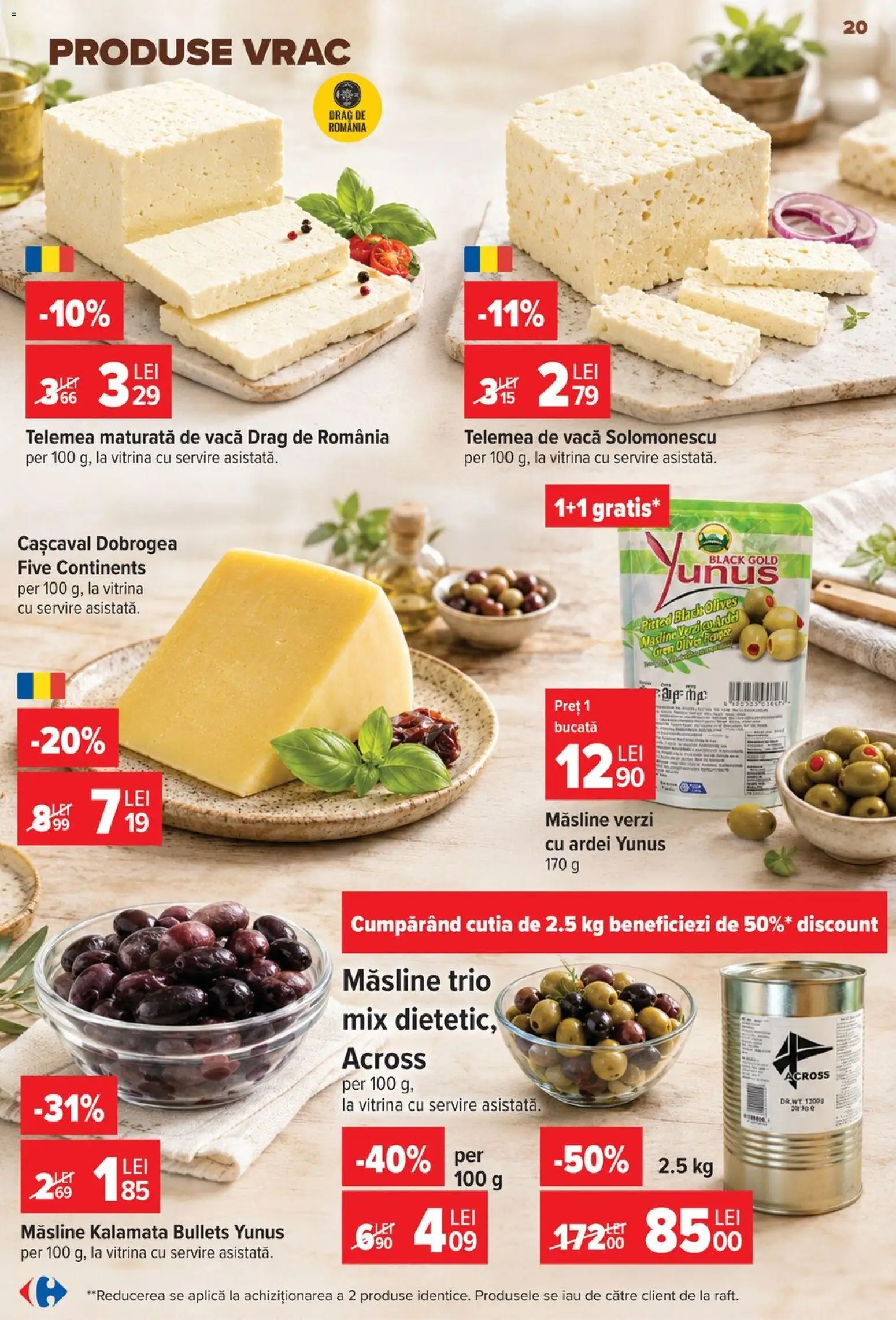Noul catalog Carrefour – valabil de la 17.06.2026 | Pagină: 19 | Produse: Vitrină, Cașcaval, Măsline, Ardei