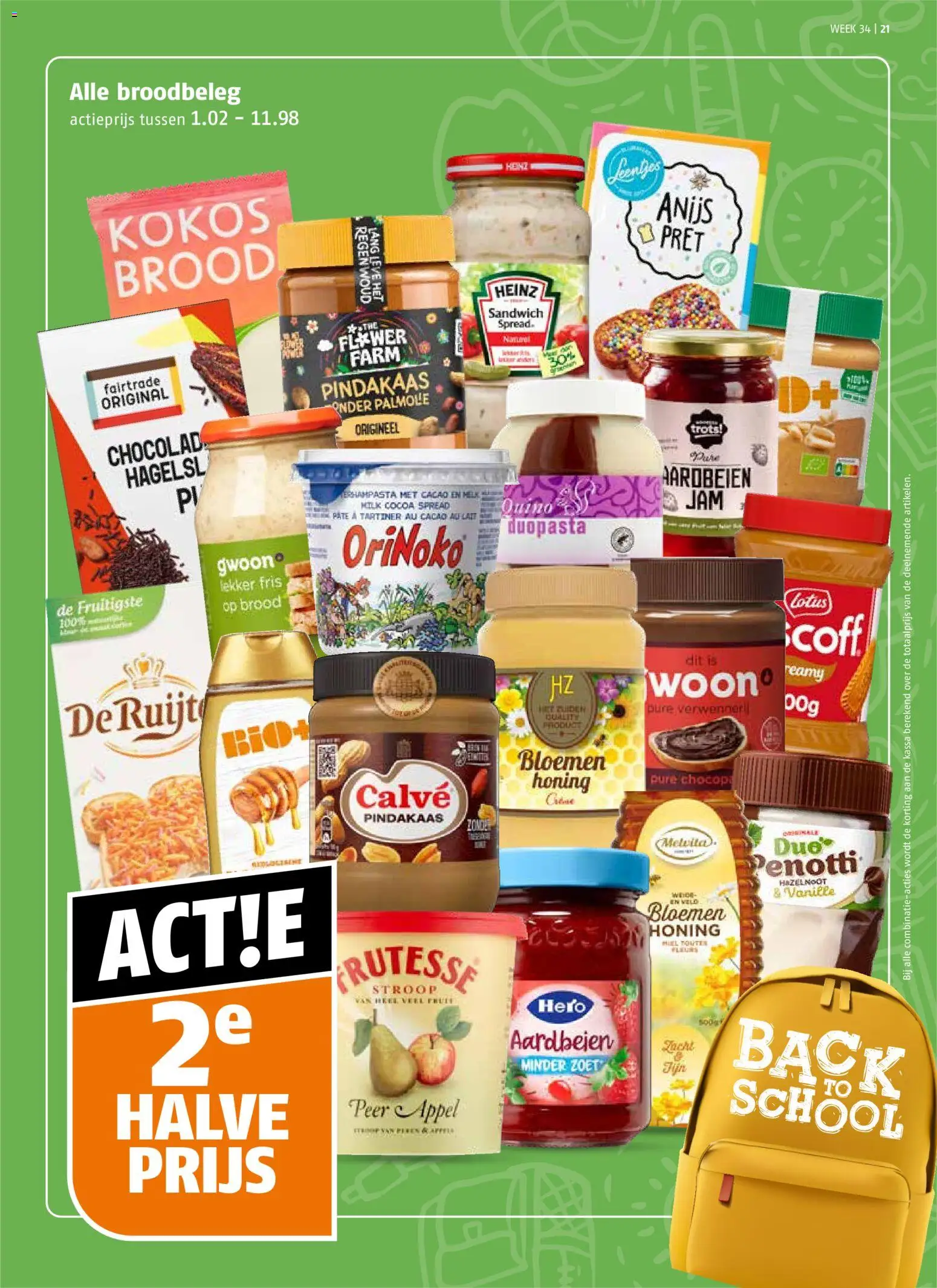 {H1} | Pagina: 21 | Producten: Cacao, Pâté, Pindakaas, Peer