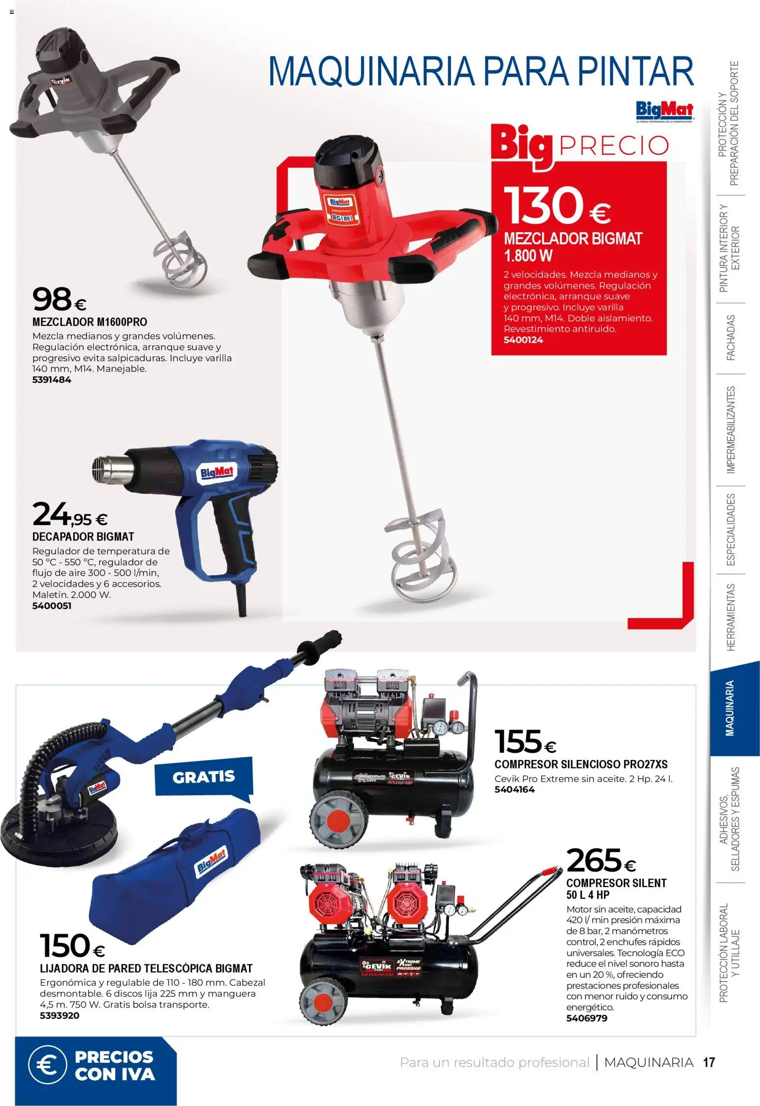BigMat - Pintura 2026 │ válido desde el 20.04.2026 | Página: 17 | Productos: Manguera, Bolsa, Mezclador