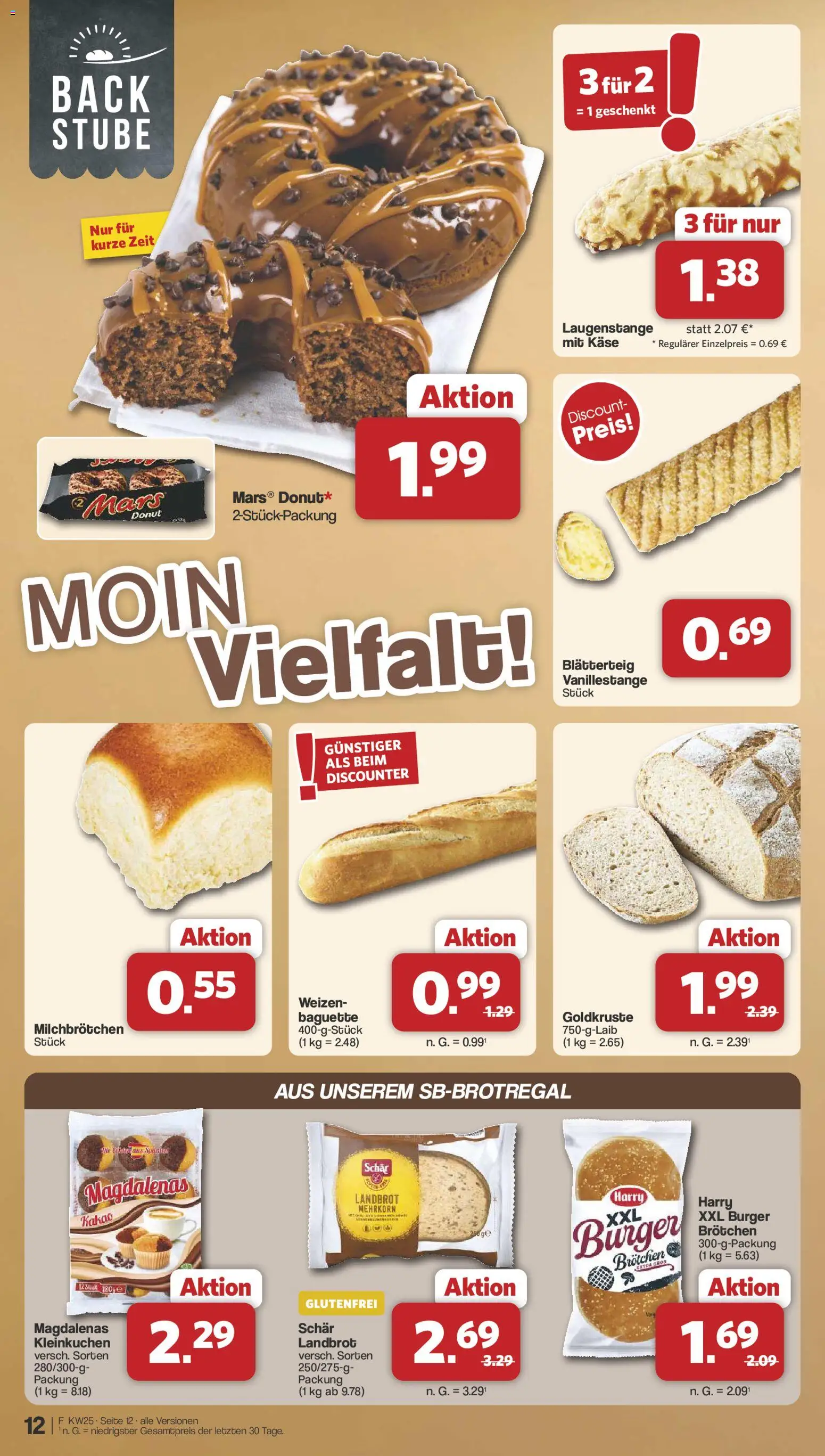 Famila Nordwest Prospekt – gültig ab 15.06.2026 | Seite: 12 | Produkte: Käse, Burger, Baguette, Mars