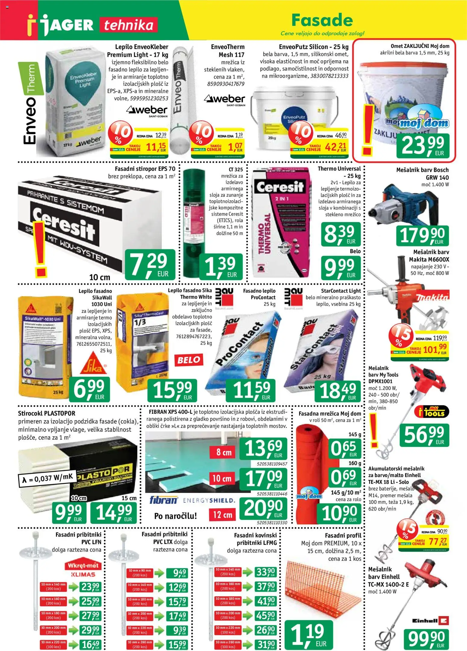 Novi Jager katalog ponudbe – veljaven od 24.06.2026 | Stran: 9 | Izdelki: Mesalnik, Rolo, Kos, Barva