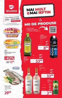Ofertele Selgros valabile de la 15.05.2026
