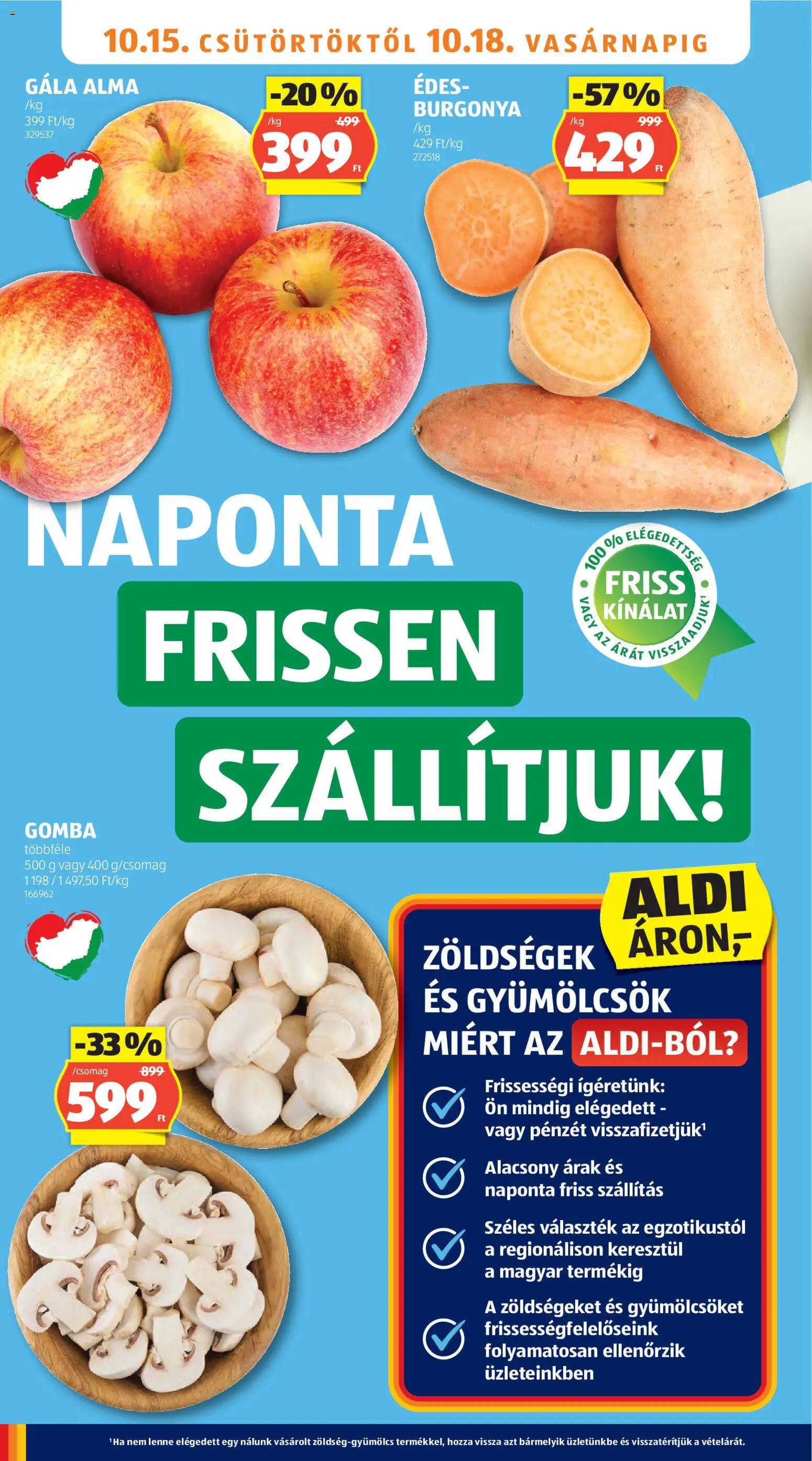Aldi akciós ujság - amely érvényes a következő dátumtól: 2026.10.15. | Oldal: 6