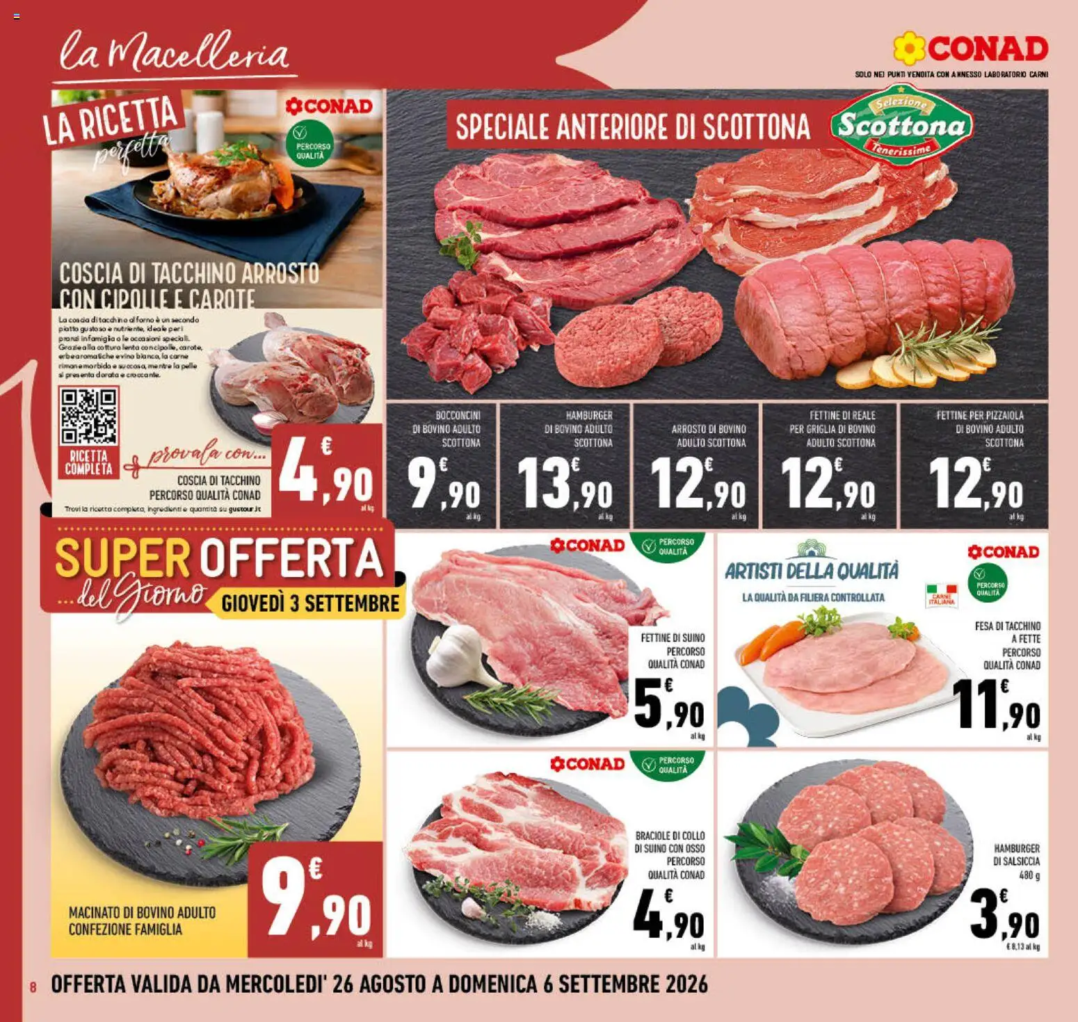 Volantino Conad del 26/08/2026 | Pagina: 8