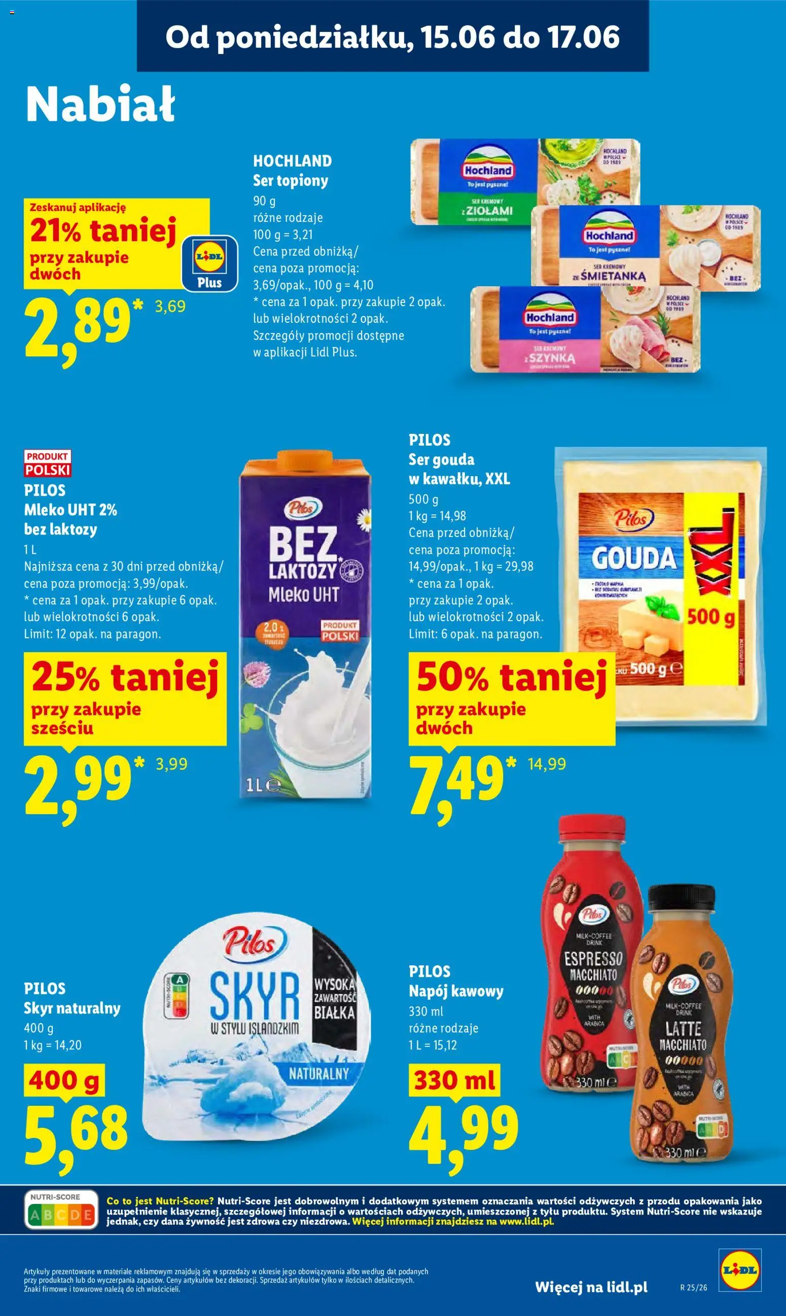 Lidl Polsko leták od 15.06.2026 | Strana: 63 | Produkty: Gouda, Mléko, Skyr