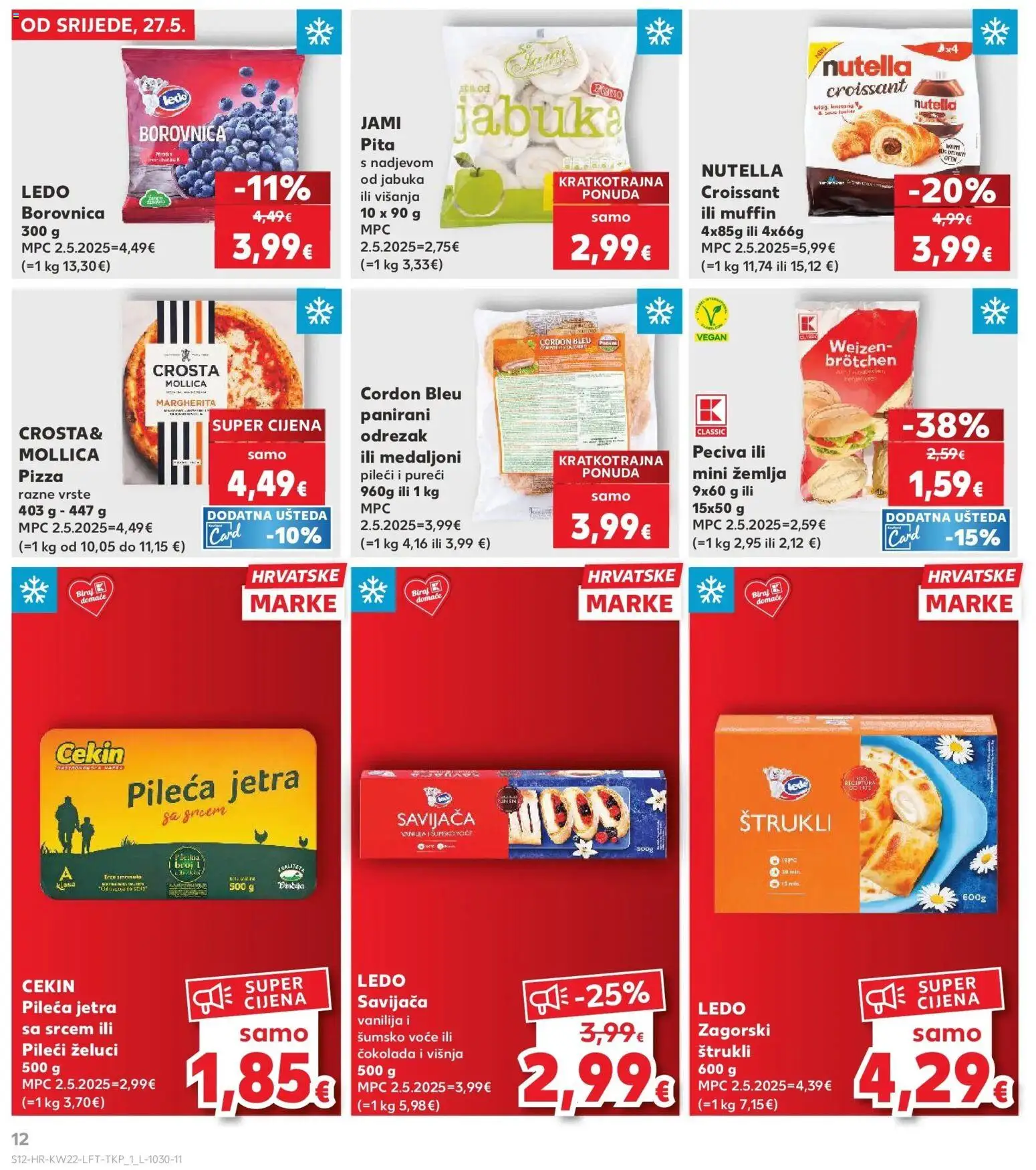 Kaufland katalog | vrijedi od 26.05.2026 | Stranica: 12 | Proizvodi: Šumsko voće, Ledo, Voće, Borovnica