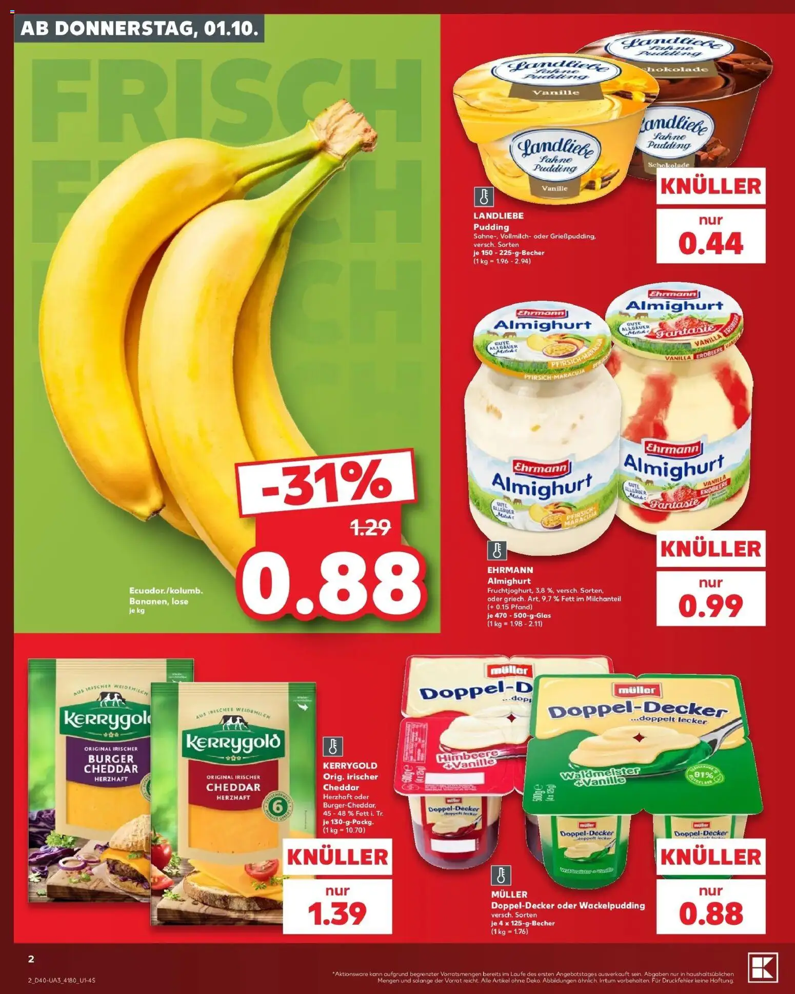 Prospekt Kaufland ab 28.09.2026 » Angebote Online zum Blättern | Seite: 12 | Produkte: Schokolade, Burger, Vanille, Himbeere