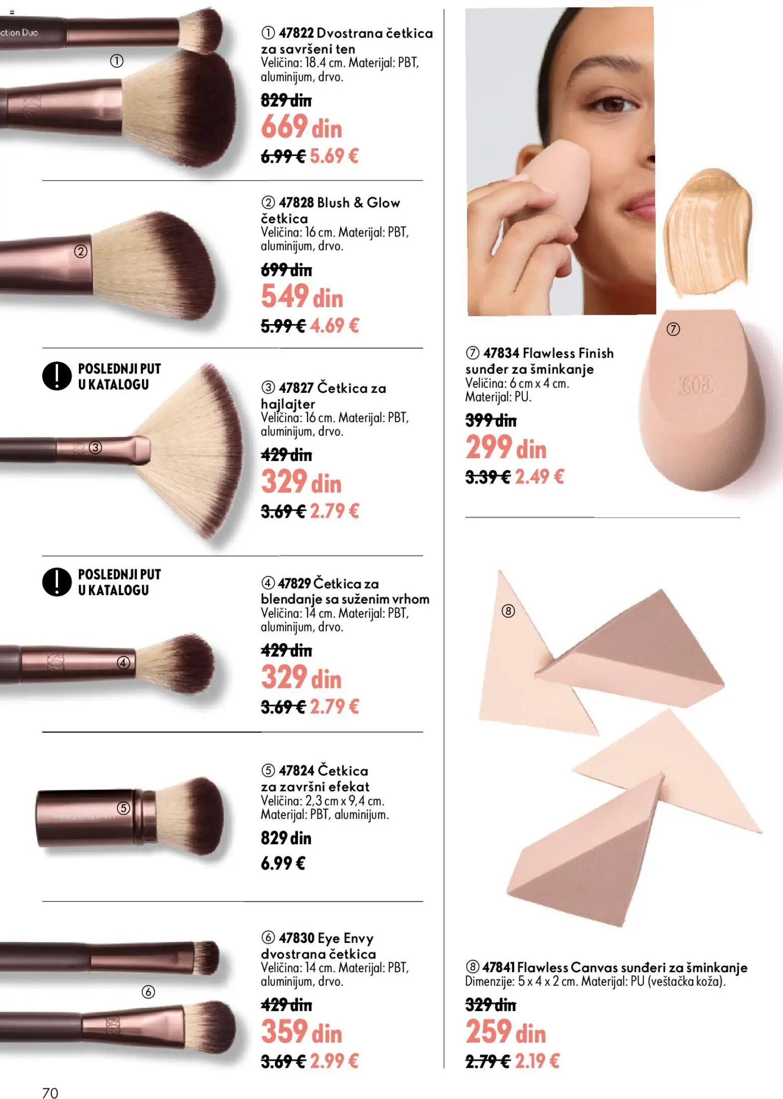 Oriflame katalog - važi od 26.08.2026 | Strana: 70 | Proizvode: Sunđeri, Finish