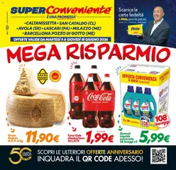 Anteprima del volantino SuperConveniente volantino Caltanissetta, San Cataldo, Avola, Lascari, Milazzo, Barcellona valido a partire dal 09.06.2026