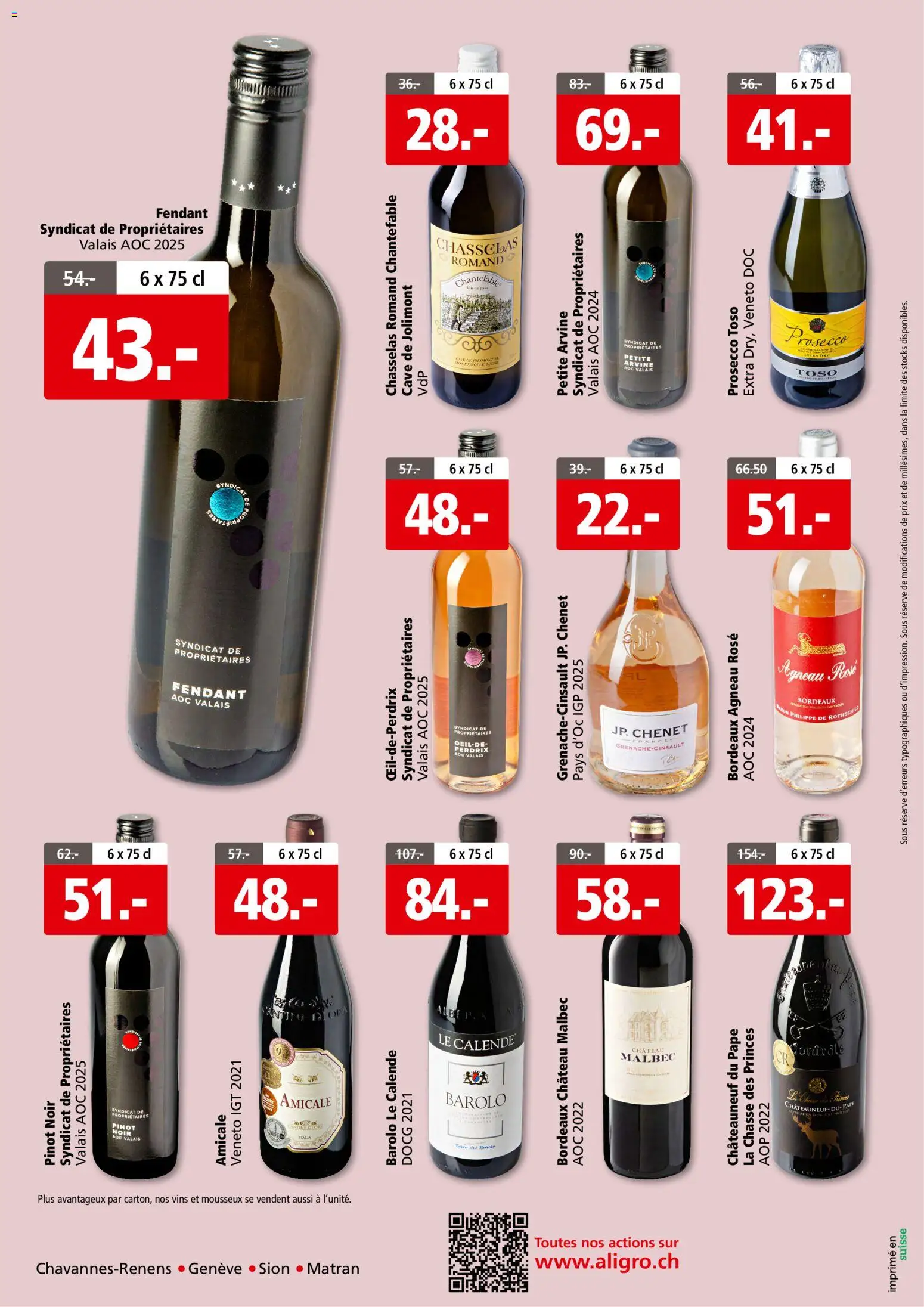 Aligro aktionen 2000 Chavannes, Matran, Genève, Sion – gültig ab 08.06.2026 | Seite: 12