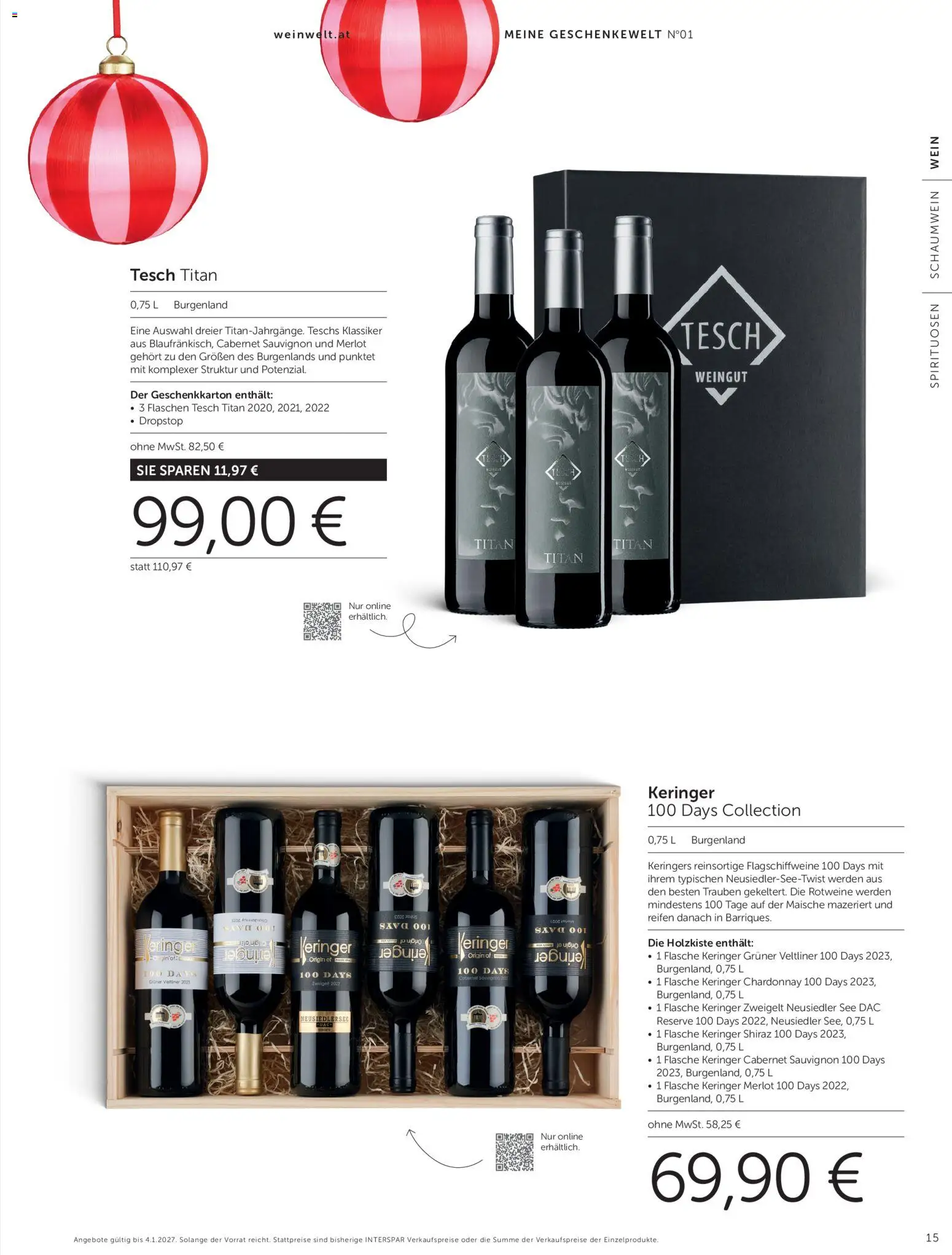 Interspar GESCHENKE WELT gültig ab 13.10.2026 | Seite: 15 | Produkte: Wein