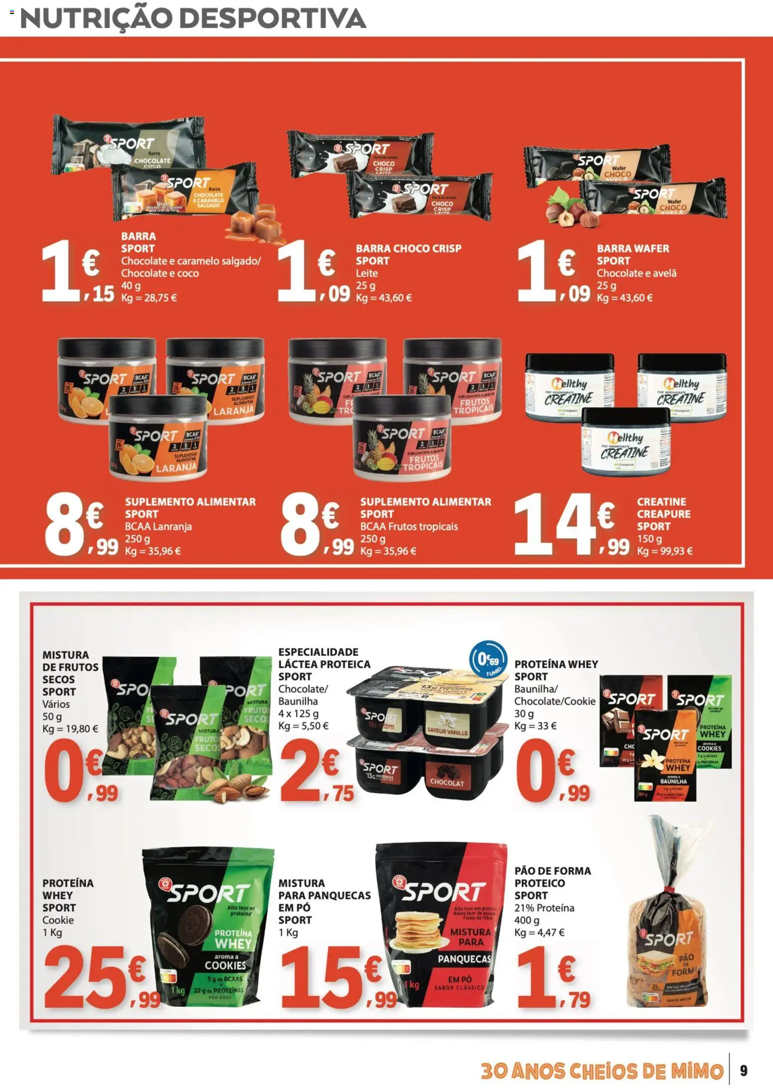 E.Leclerc folheto Especial Marca Guia │ válido de 16.06.2026 | Página: 9 | Produtos: Pão de forma, Leite, Pão, Açúcar