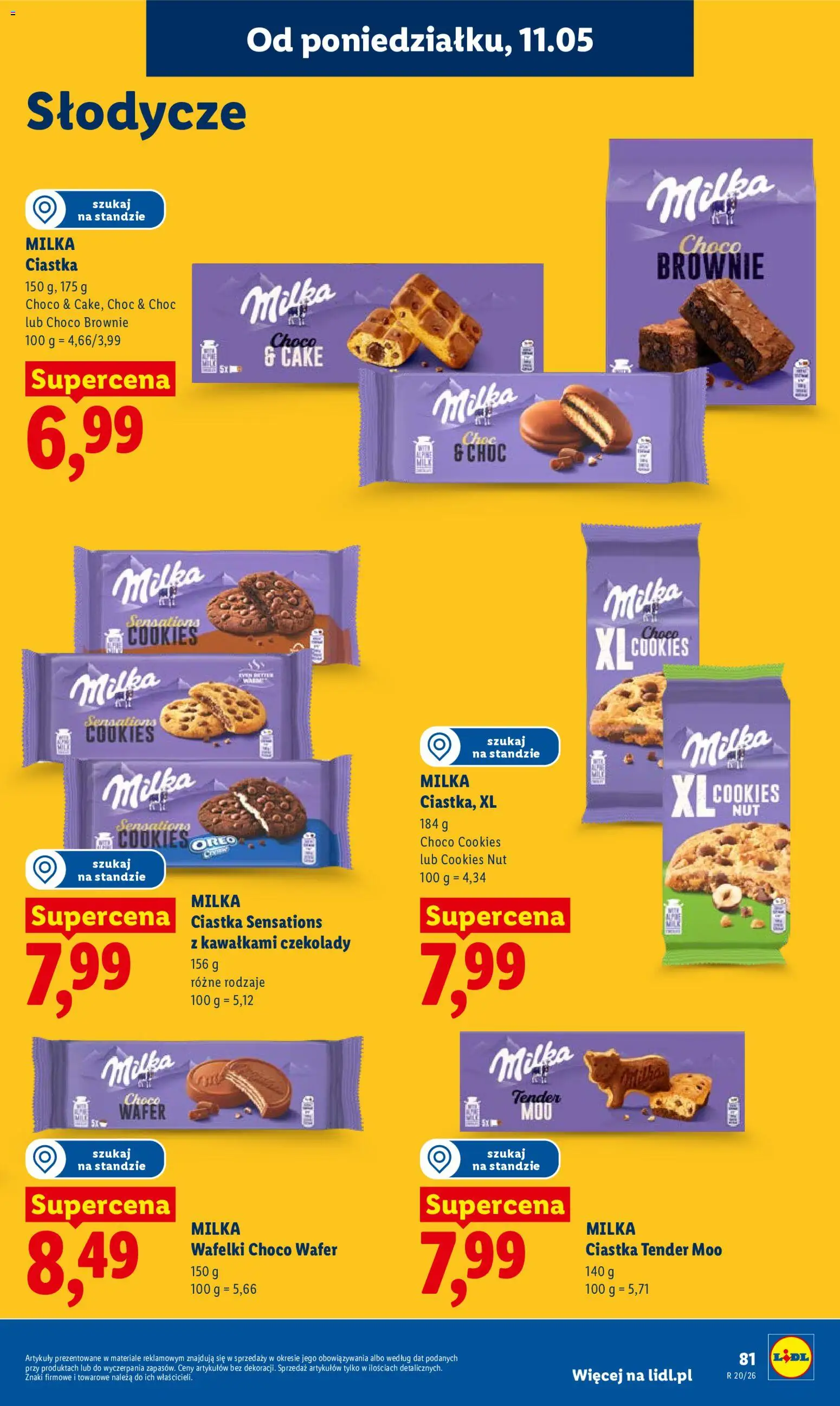 Lidl Polsko leták od 11.05.2026 | Strana: 83 | Produkty: Milka, Cookies, Brownie, Oreo