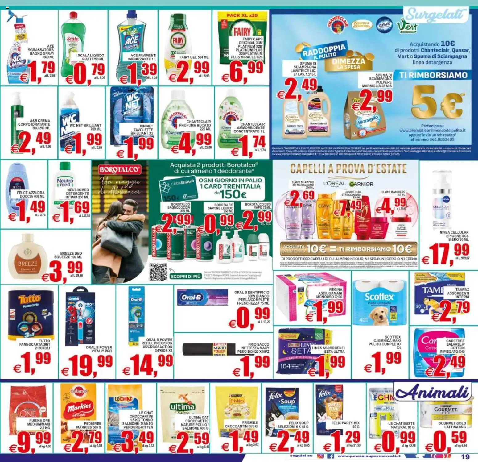 Volantino Pewex del 12/08/2026 | Pagina: 19 | Prodotti: Detergente, Intimo, Verdure, Bagno