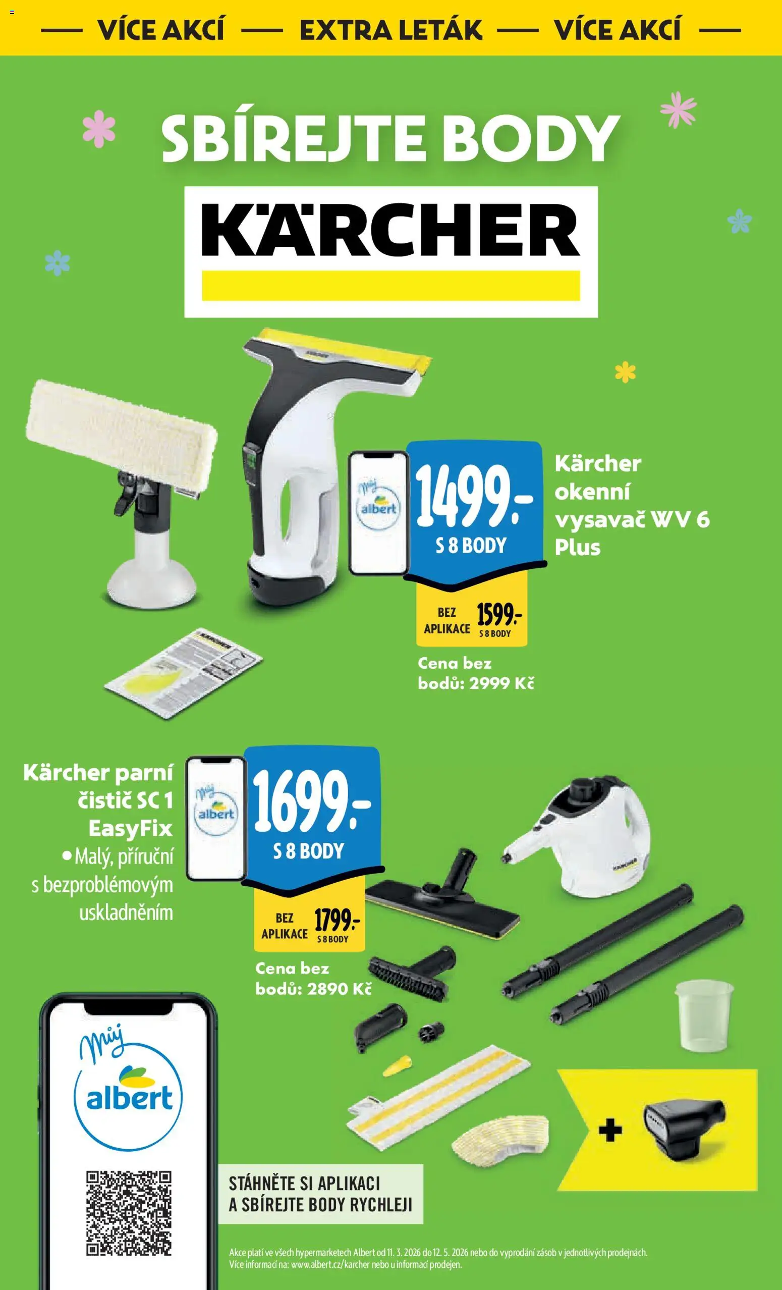 Albert leták - Hypermarket od 15.04.2026 | Strana: 46 | Produkty: Kärcher, Parní čistič, Vysavač, Body