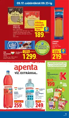 Lidl akciós újság - amely érvényes a következő dátumtól: 2026.09.17. | Oldal: 13