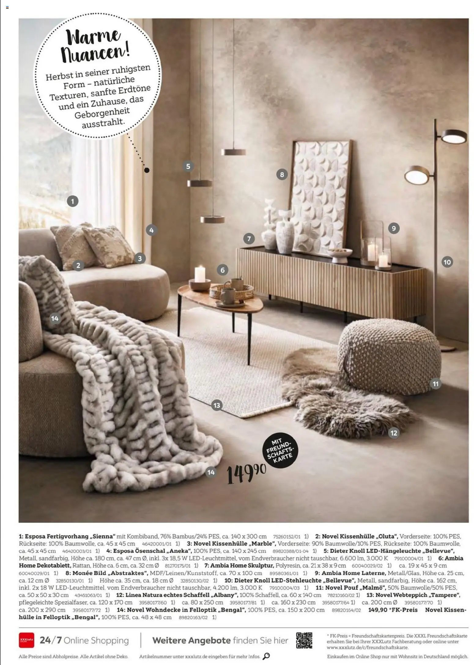XXXLutz Schöner Einrichten – gültig ab 01.09.2026 | Seite: 10 | Produkte: Hülle, Kissen, Pouf