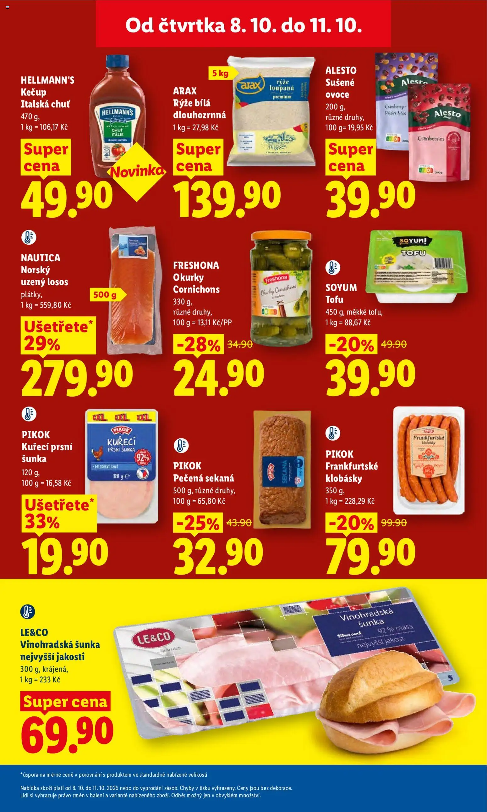 Lidl leták od 08.10.2026 | Strana: 27 | Produkty: Rýže, Sekaná, Tofu, Sušené ovoce