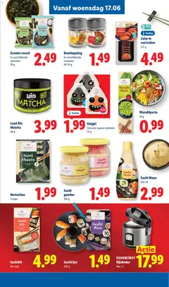 Lidl folder week 25 - Voorbeeld van een folder van Lidl, geldig van 15.06.2026 | Pagina: 26 | Producten: Zalm, Sushi, Rijstkoker, Gember