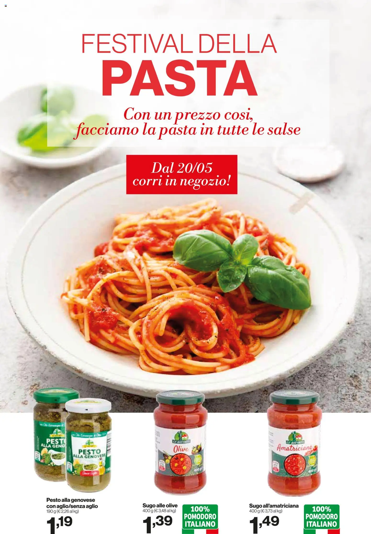 Volantino IN's del 20.05.2026 | Pagina: 3 | Prodotti: Pomodoro, Olive, Pesto, Sugo