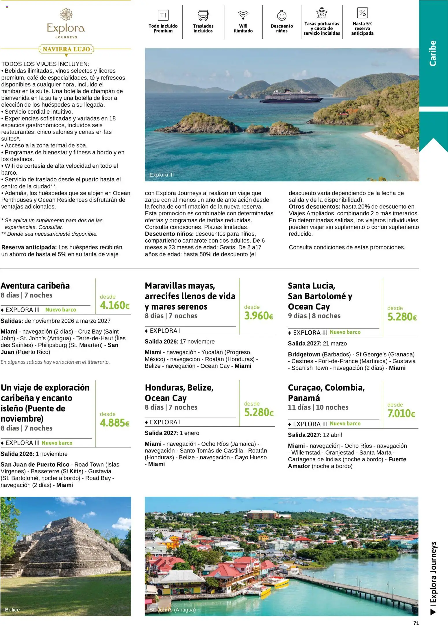 Viajes El Corte Inglés Crucero fantástico │ válido desde el 14/09/2026 | Página: 71 | Productos: Licor, Café, Granada, Bebidas