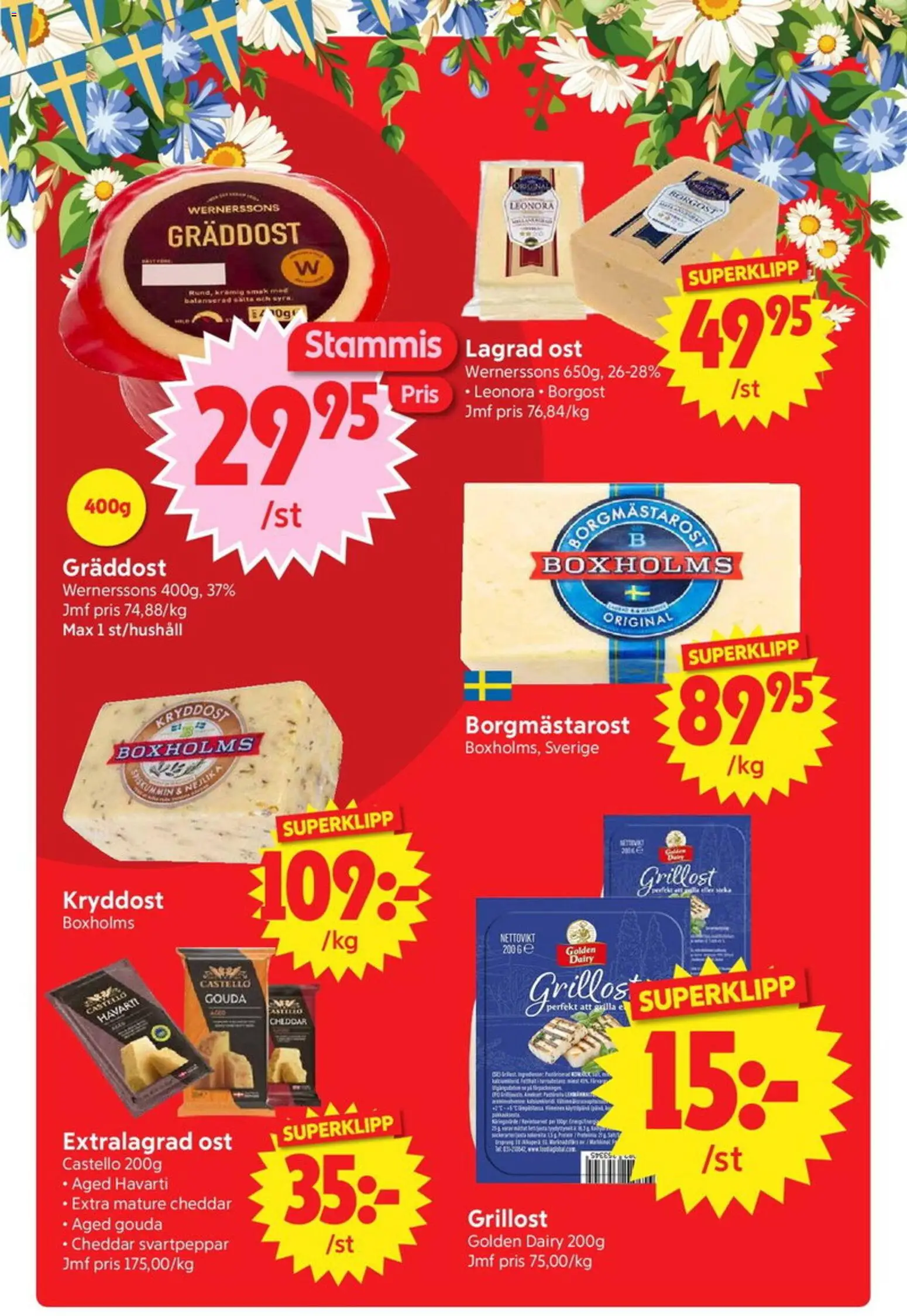Nya Pulsen reklamblad aktuell från 15.06.2026 | Sida: 10 | Produkter: Grillost, Cheddar, Ost