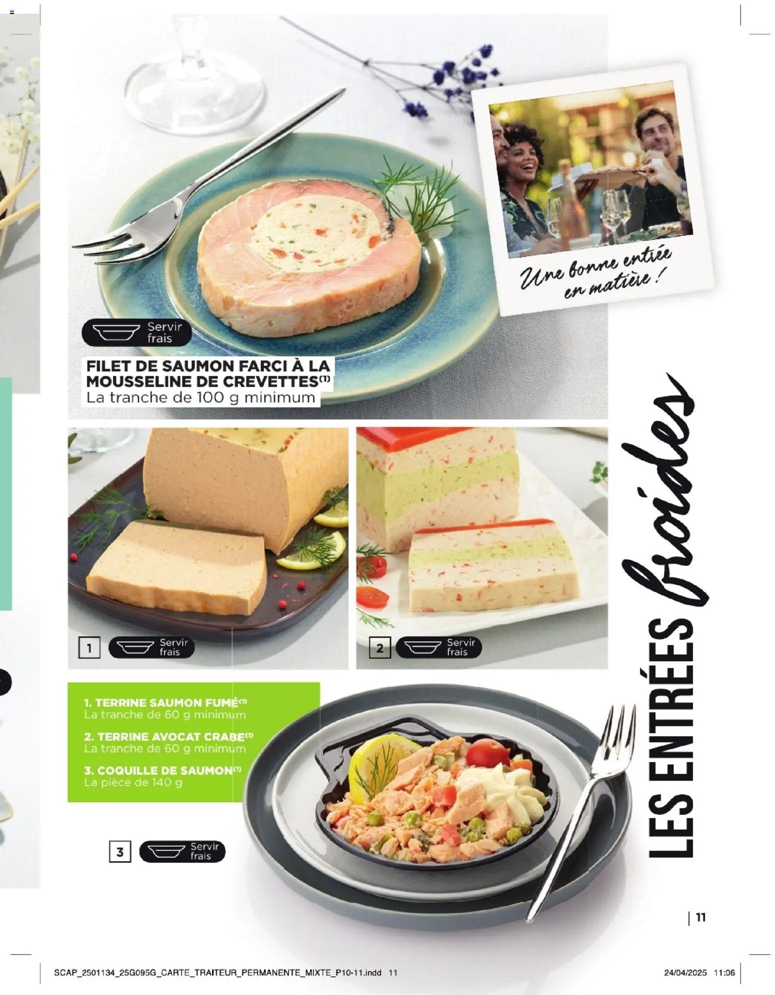 {H1} | Page: 11 | Produits: Avocat, Saumon fumé, Crabe, Saumon