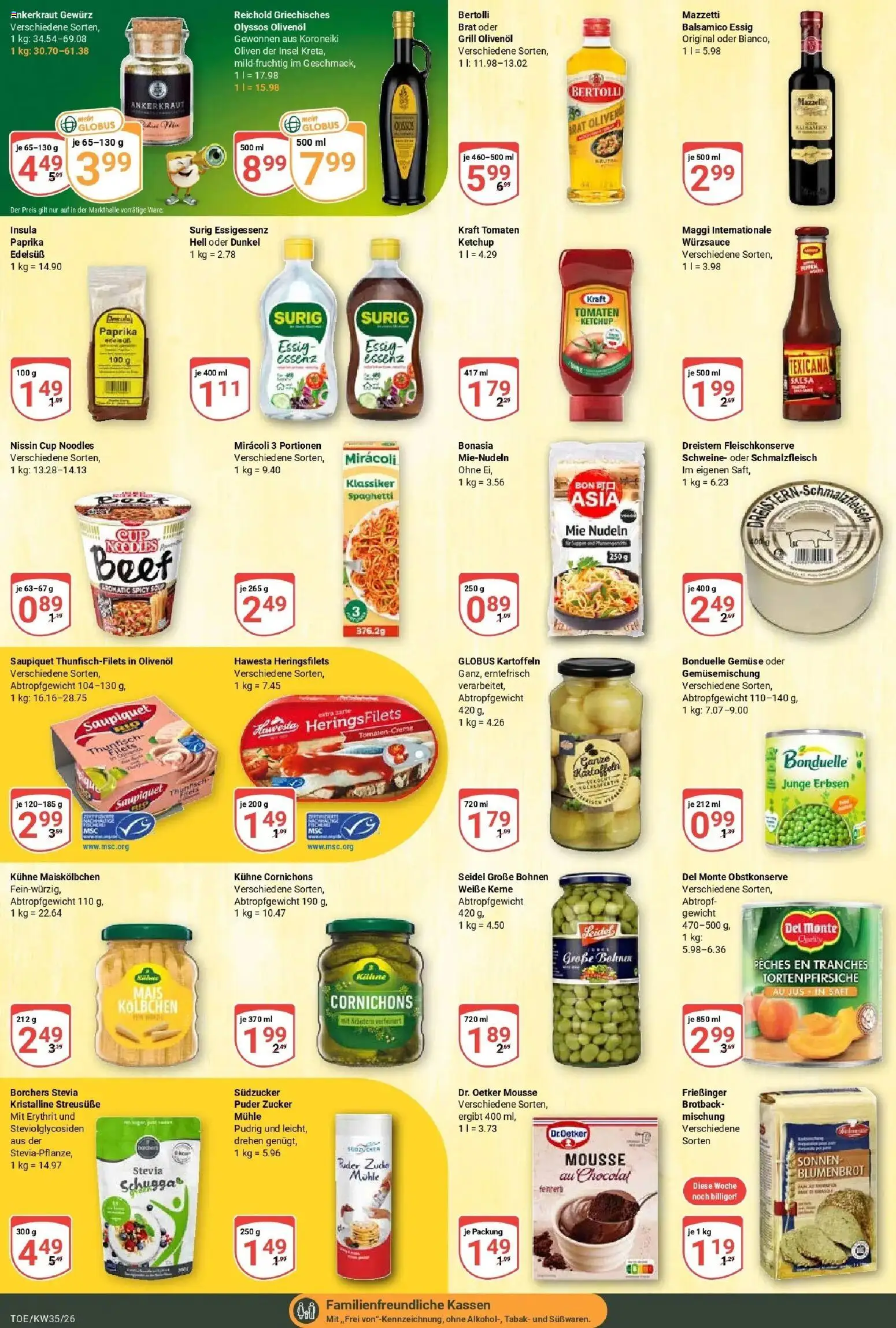 Globus Prospekt Tönisvorst – gültig ab 24.08.2026 | Seite: 20 | Produkte: Creme, Gemüse, Paprika, Saft