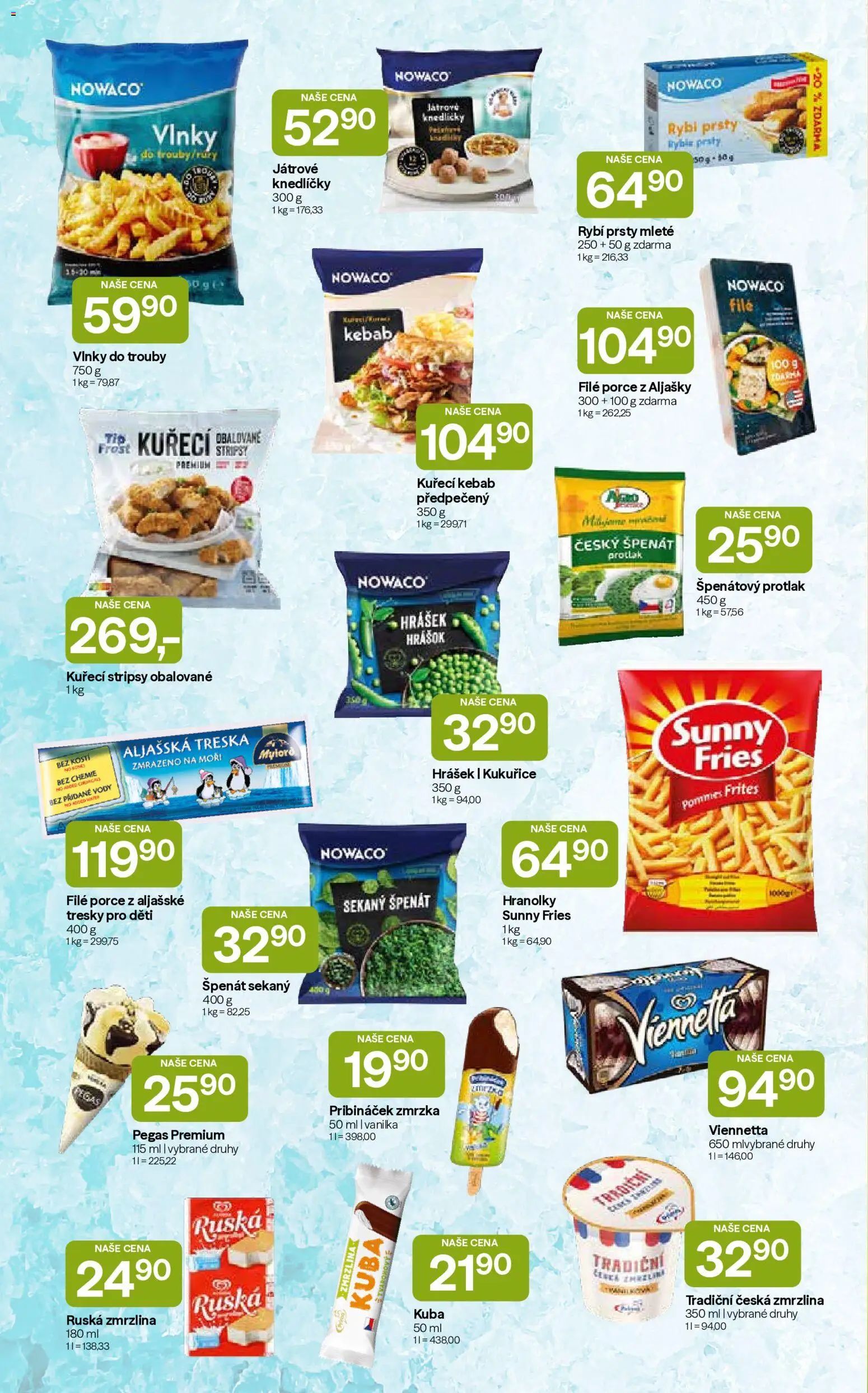 Hruška katalog od 15.09.2026 | Strana: 4 | Produkty: Vanilka, Nowaco file, Rybí prsty, Kuřecí stripsy