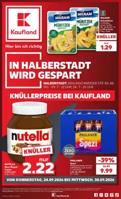 Kaufland Prospekt Halberstadt ab 24.09.2026 gültig
